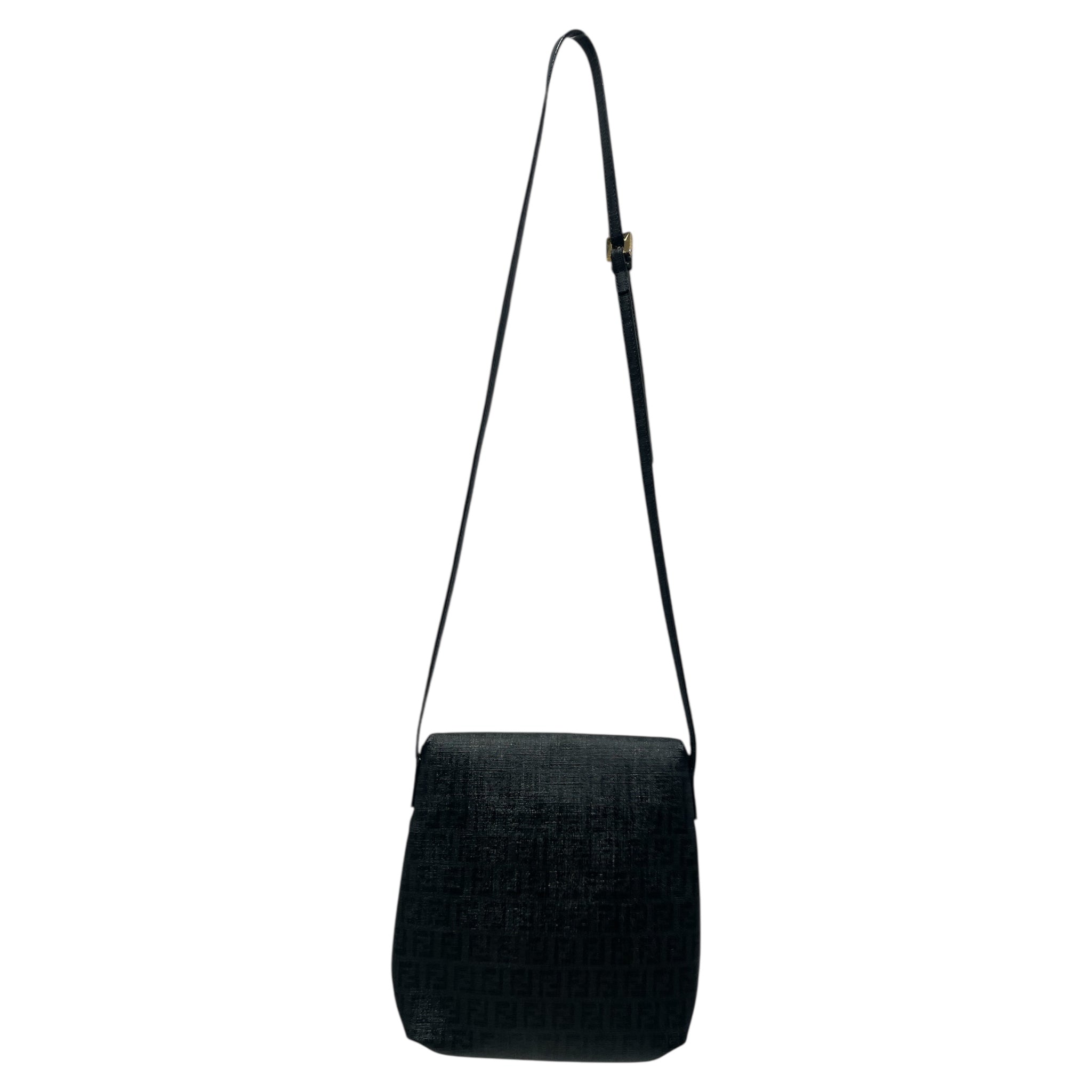 FENDI/Cross Body Bag/Monogram/BLK/Mamma Baguette Crossbody view 2