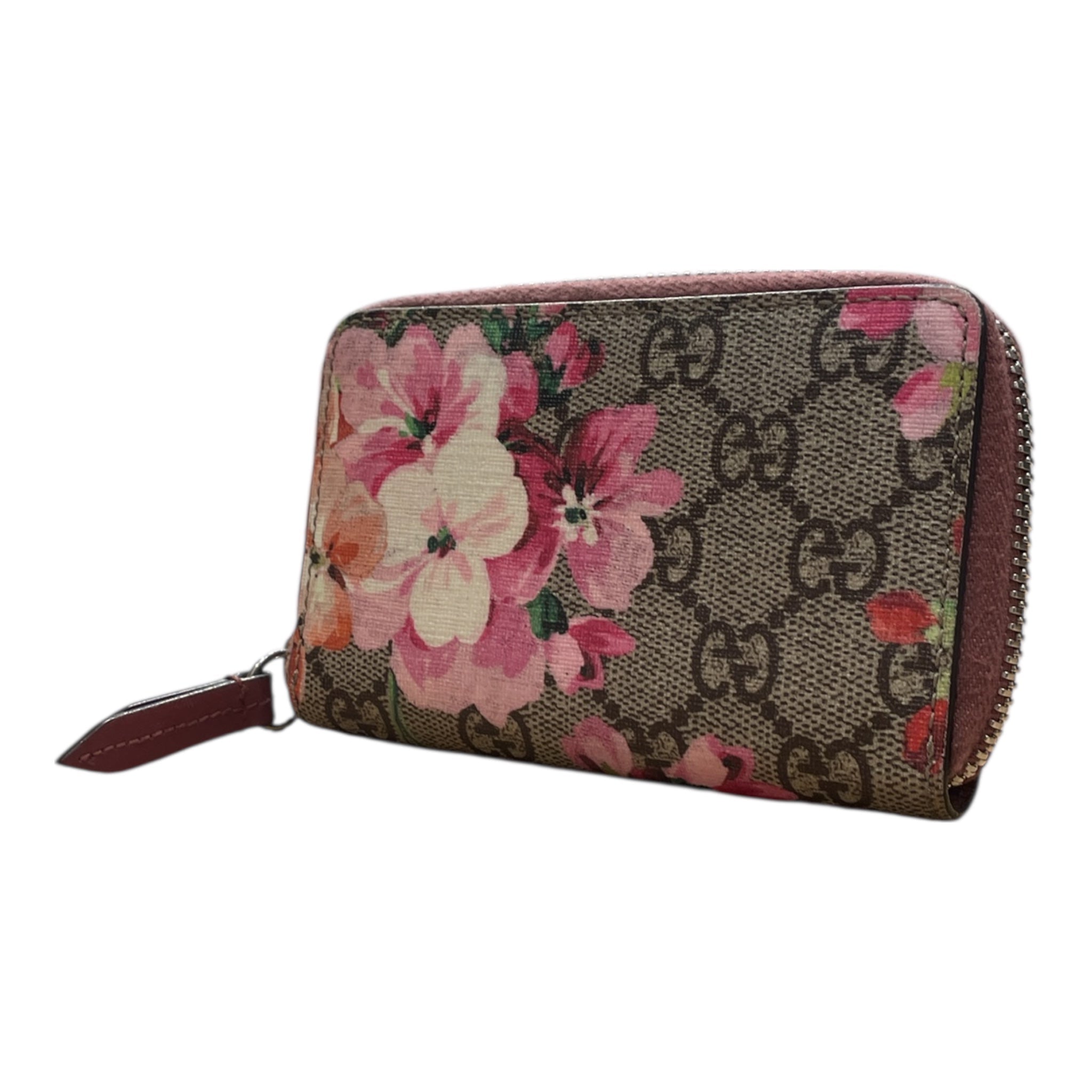 GUCCI/Wallet/Floral Pattern/Leather/BRW/Gucci view 2