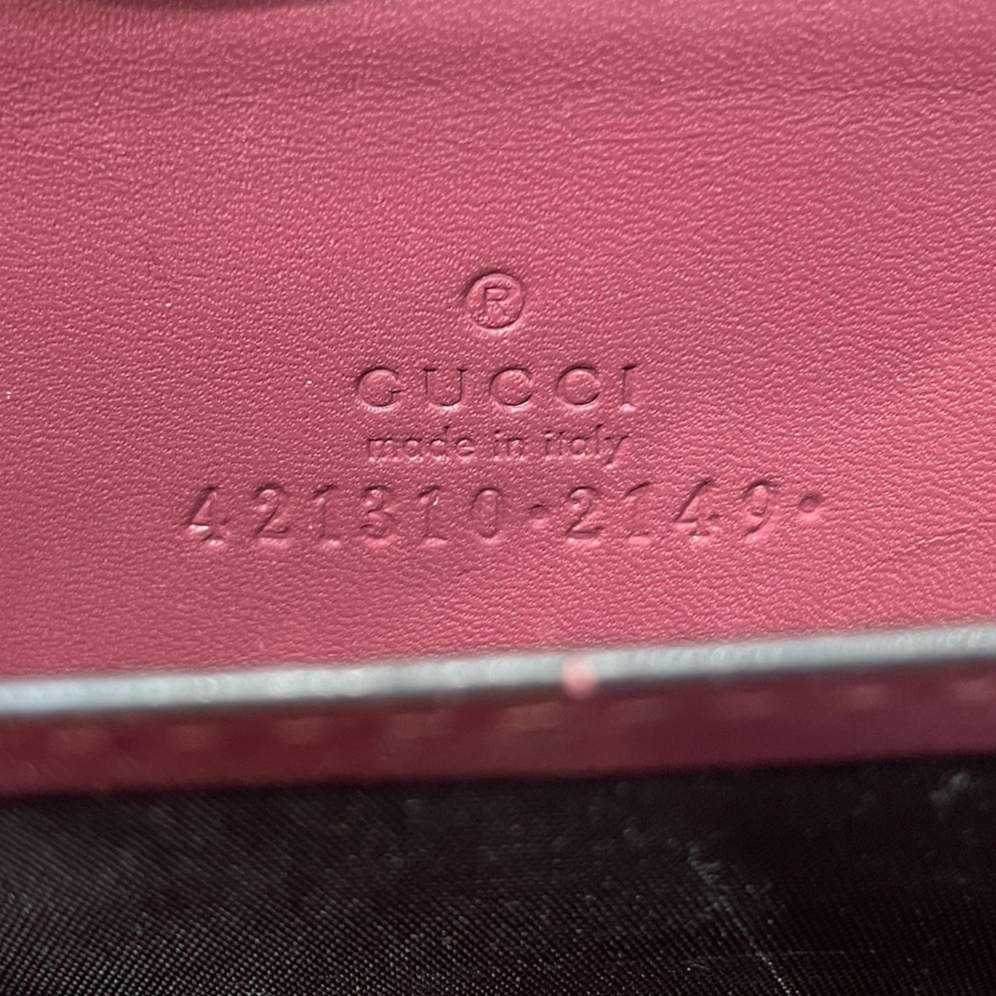 GUCCI/Wallet/Floral Pattern/Leather/BRW/Gucci view 4