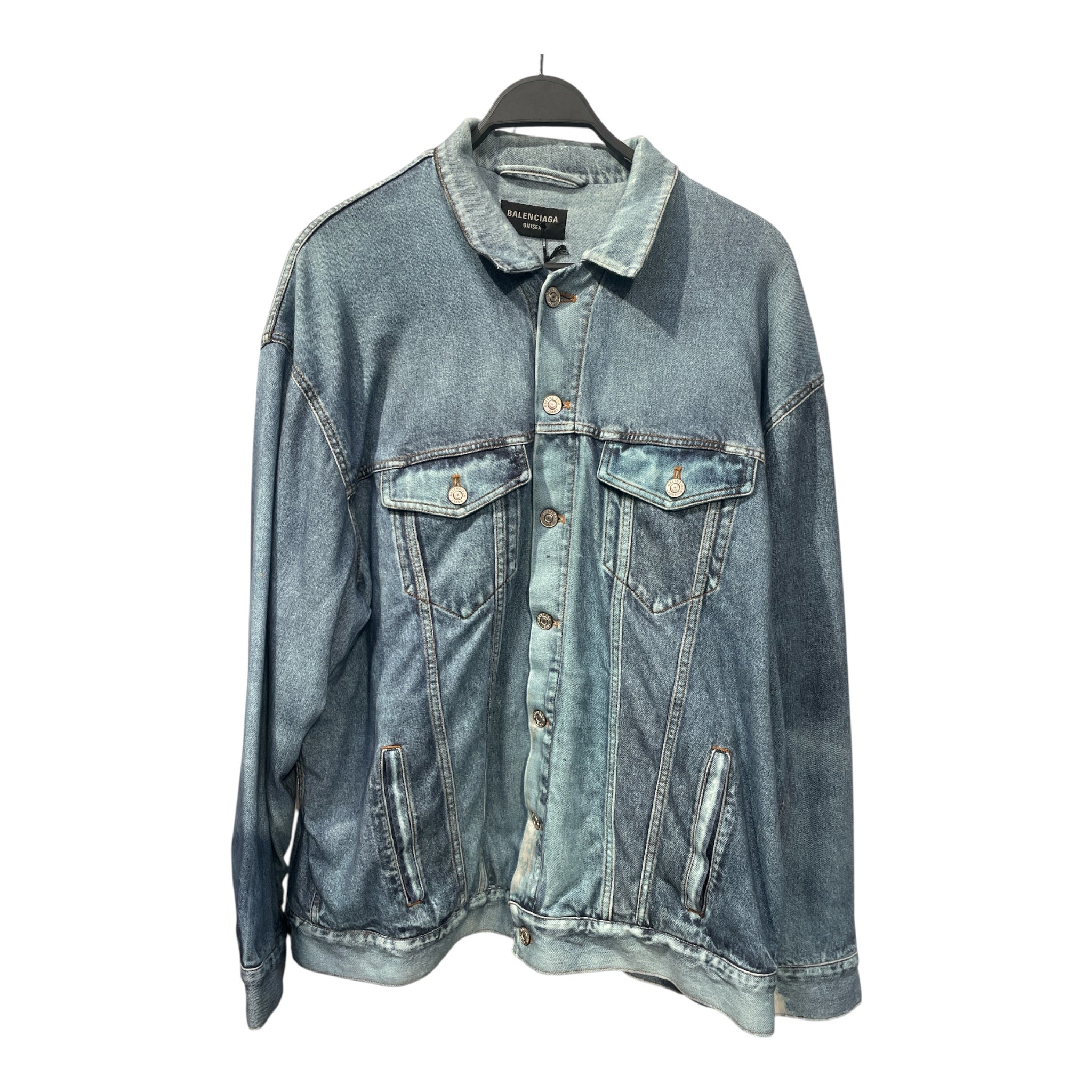 BALENCIAGA/Jacket/L/Denim/IDG/OVERSIZED JEAN JACKET view 1