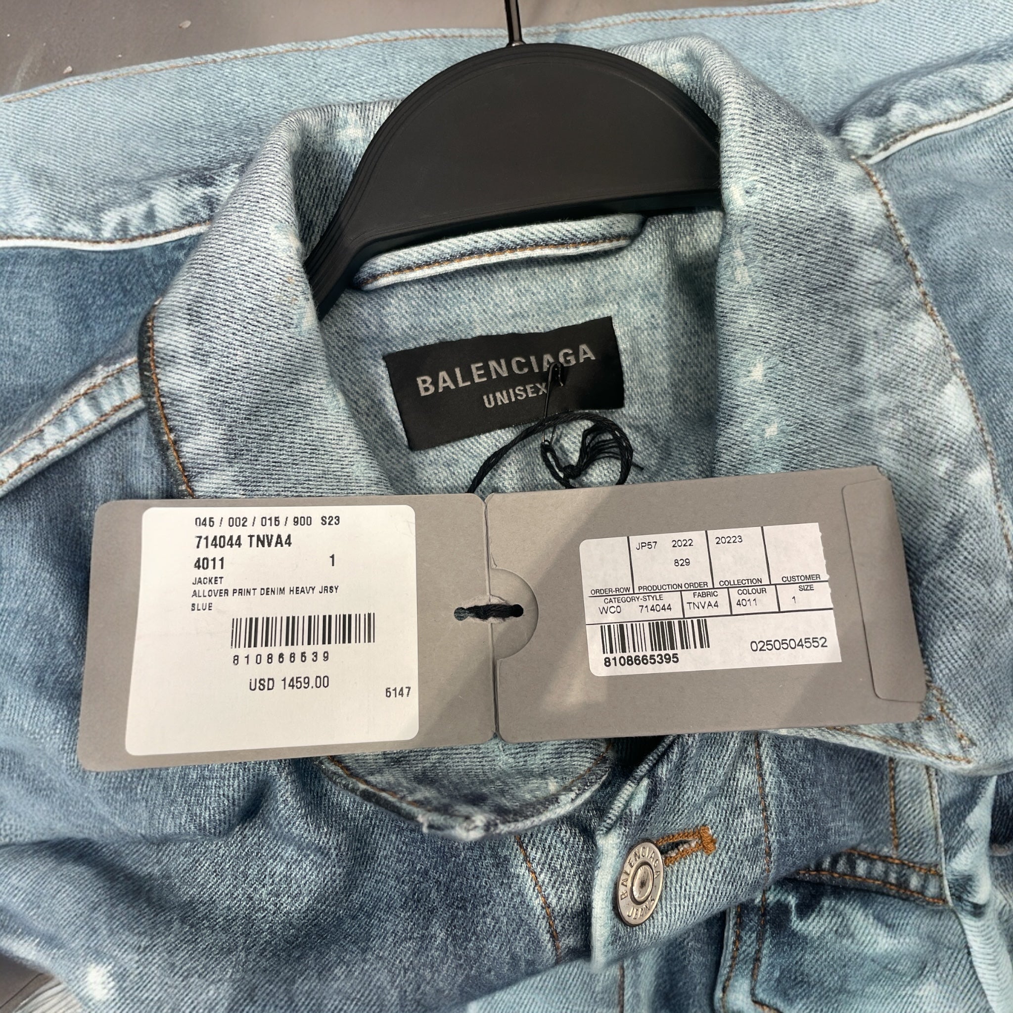BALENCIAGA/Jacket/L/Denim/IDG/OVERSIZED JEAN JACKET view 3