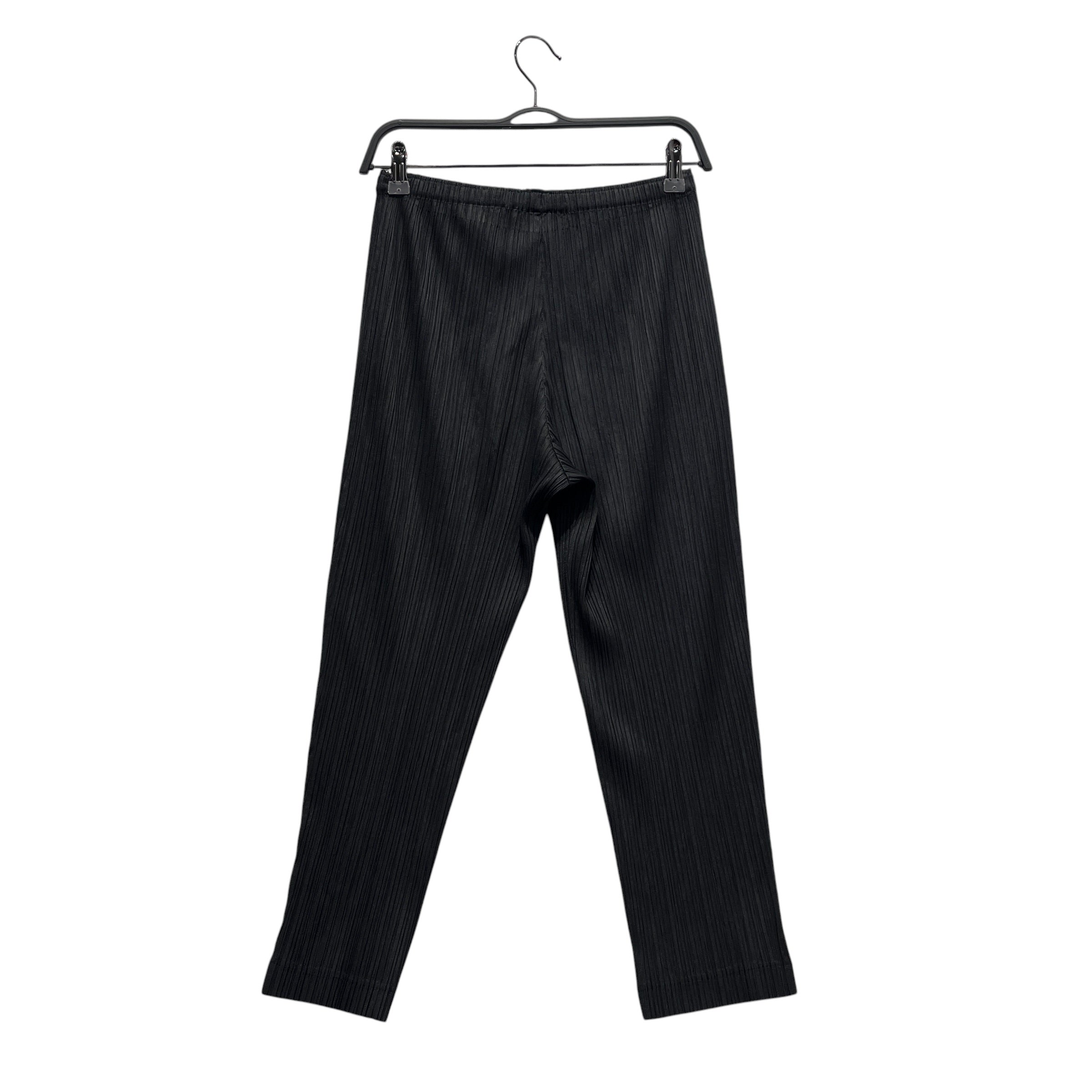 PLEATS PLEASE ISSEY MIYAKE/Bottoms/5/Polyester/BLK/Chino/Pleated Cropped Skinny Pants view 2