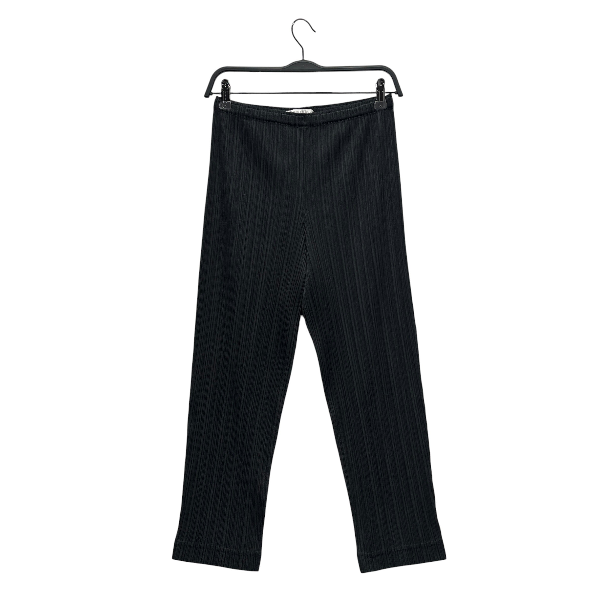 PLEATS PLEASE ISSEY MIYAKE/Bottoms/5/Polyester/BLK/Chino/Pleated Cropped Skinny Pants view 1