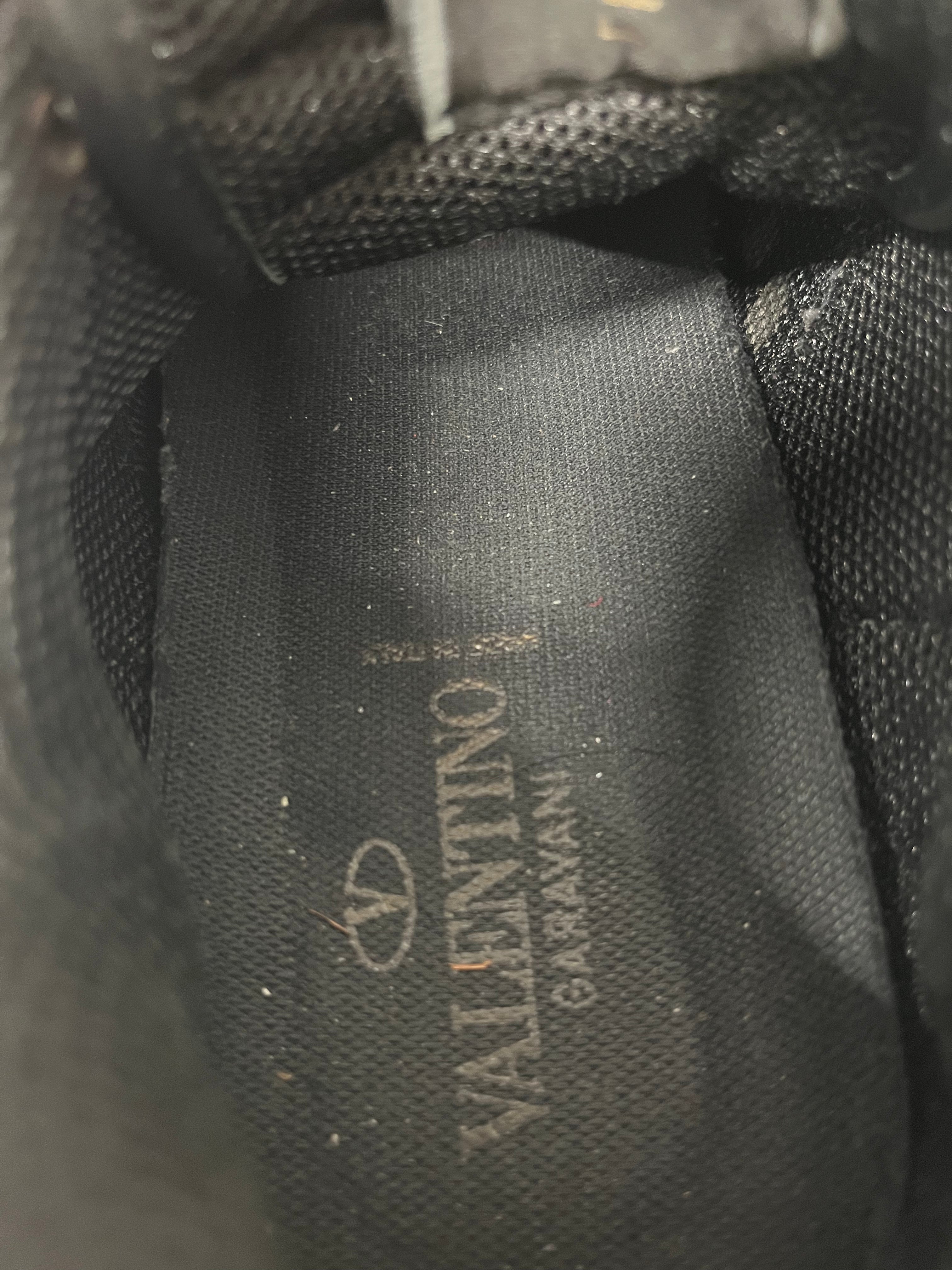 VALENTINO/Low-Sneakers/EU 42/Camouflage/Leather/BLK/camo sneaker with leather view 3