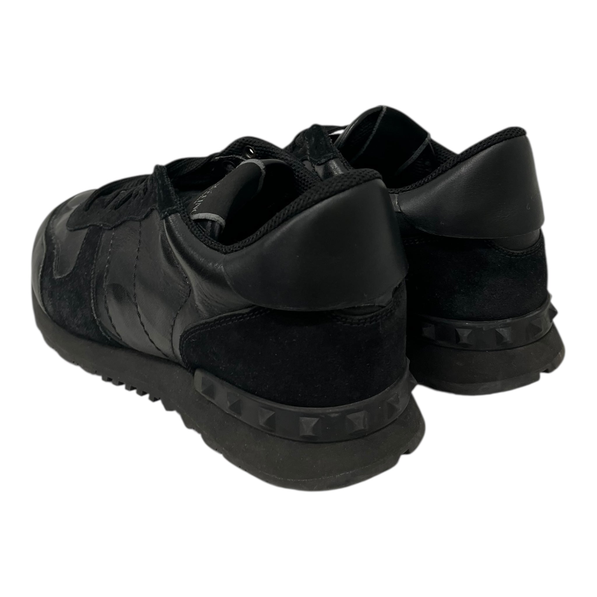 VALENTINO/Low-Sneakers/EU 42/Camouflage/Leather/BLK/camo sneaker with leather view 2