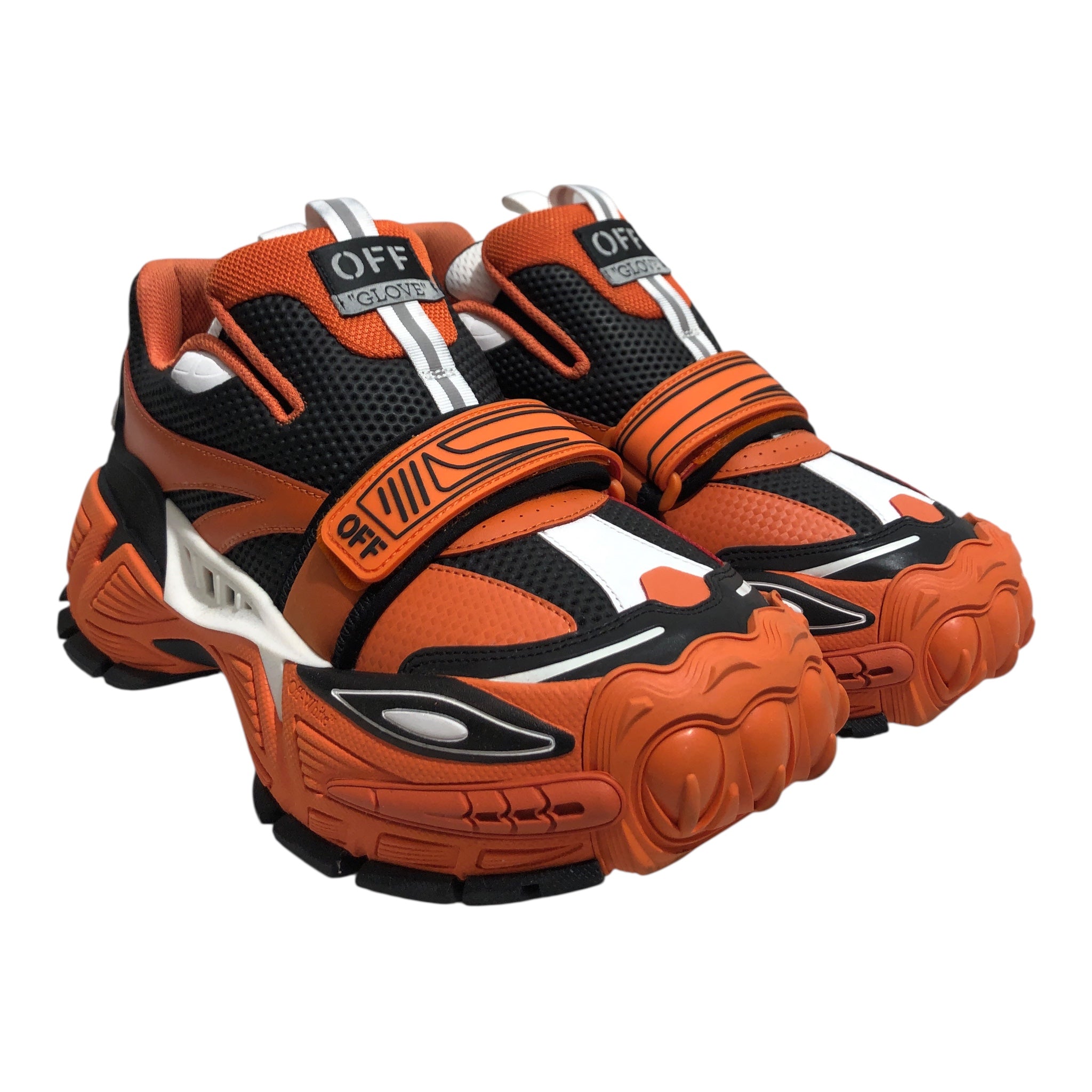 OFF-WHITE/Low-Sneakers/US 10/Stripe/ORN/GLOVE SLIP ON view 1
