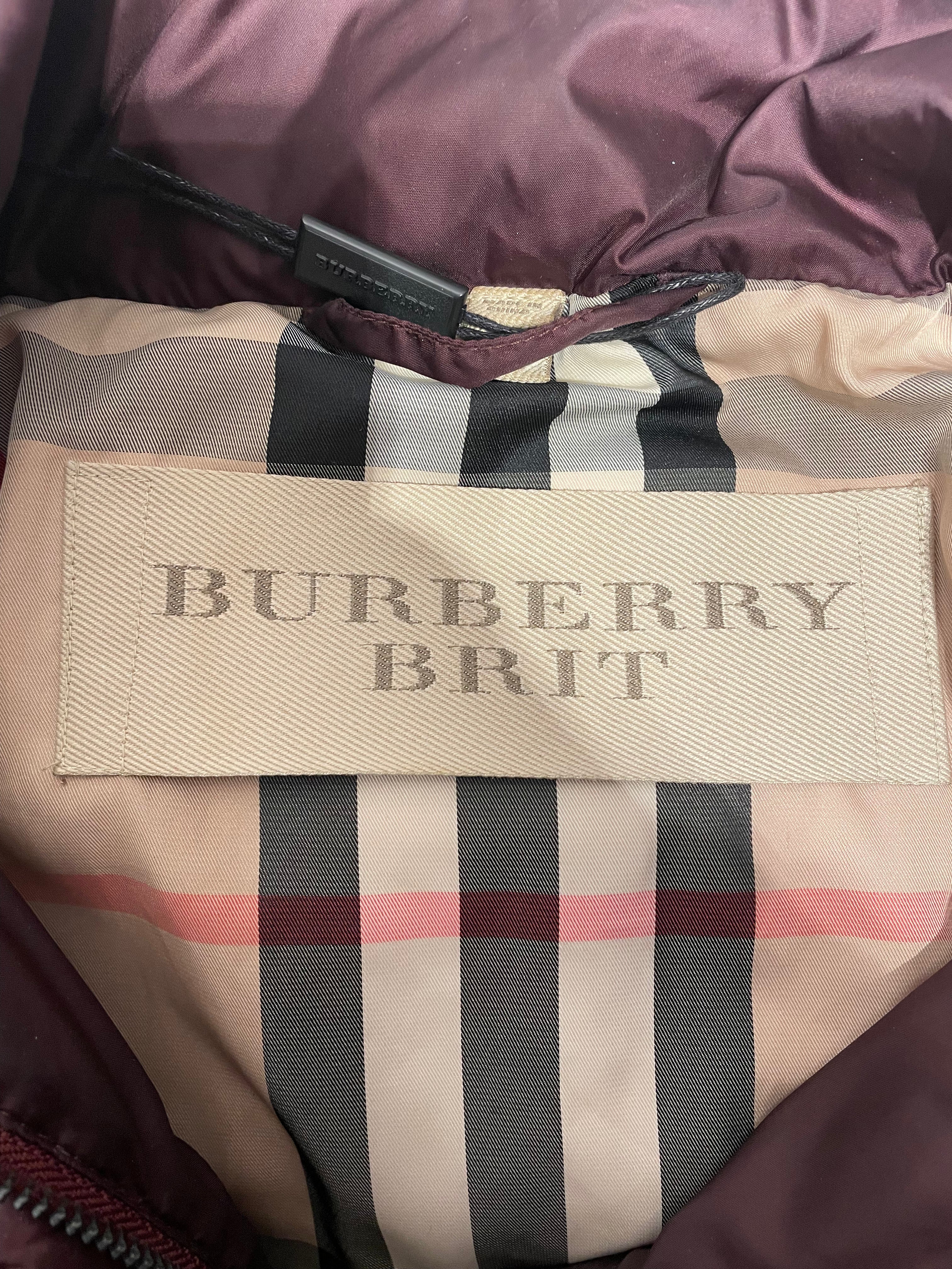 BURBERRY BRIT/Puffer Jkt/XXL/Cotton/BRD/Winterleigh Bordeaux Puffer view 3