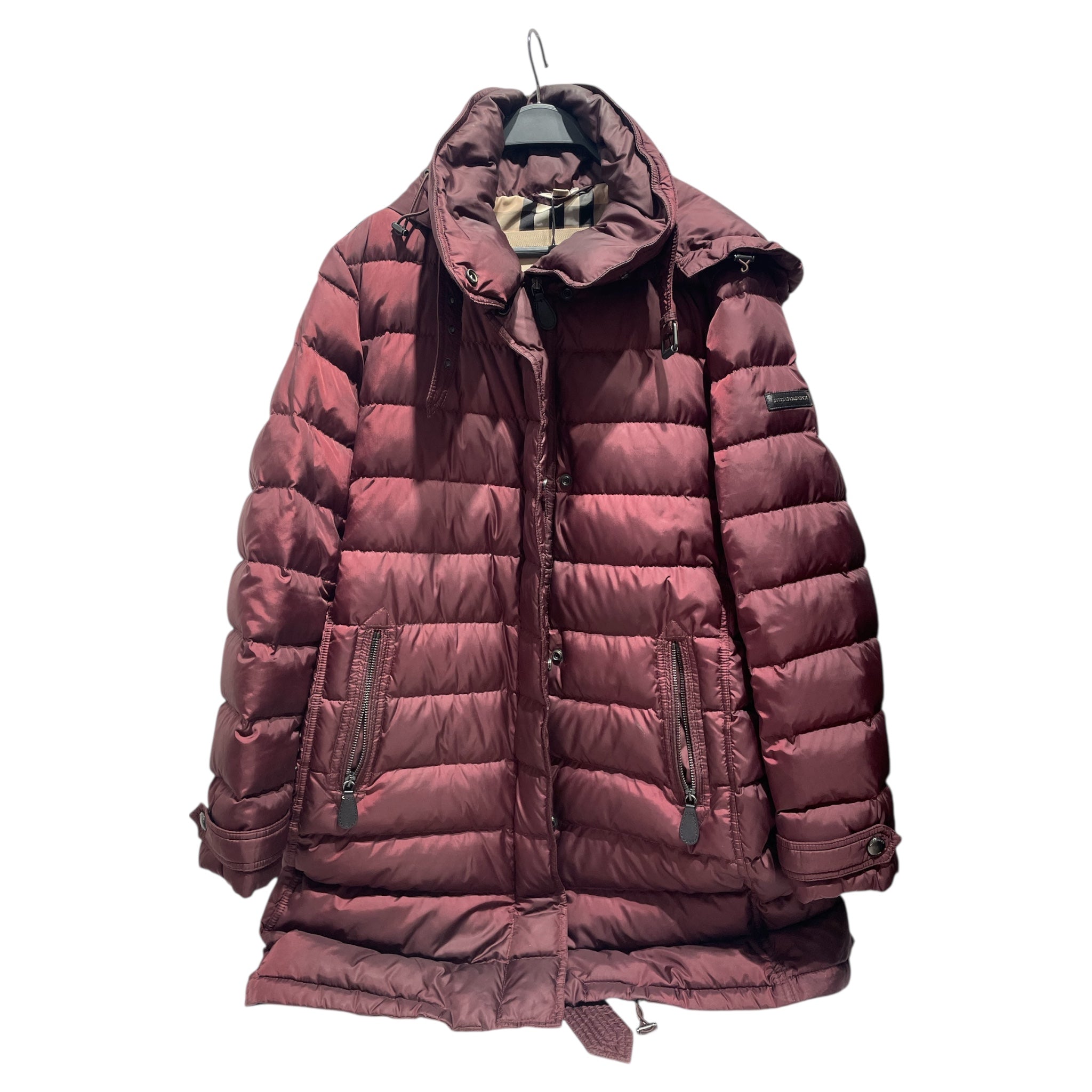 BURBERRY BRIT/Puffer Jkt/XXL/Cotton/BRD/Winterleigh Bordeaux Puffer view 1