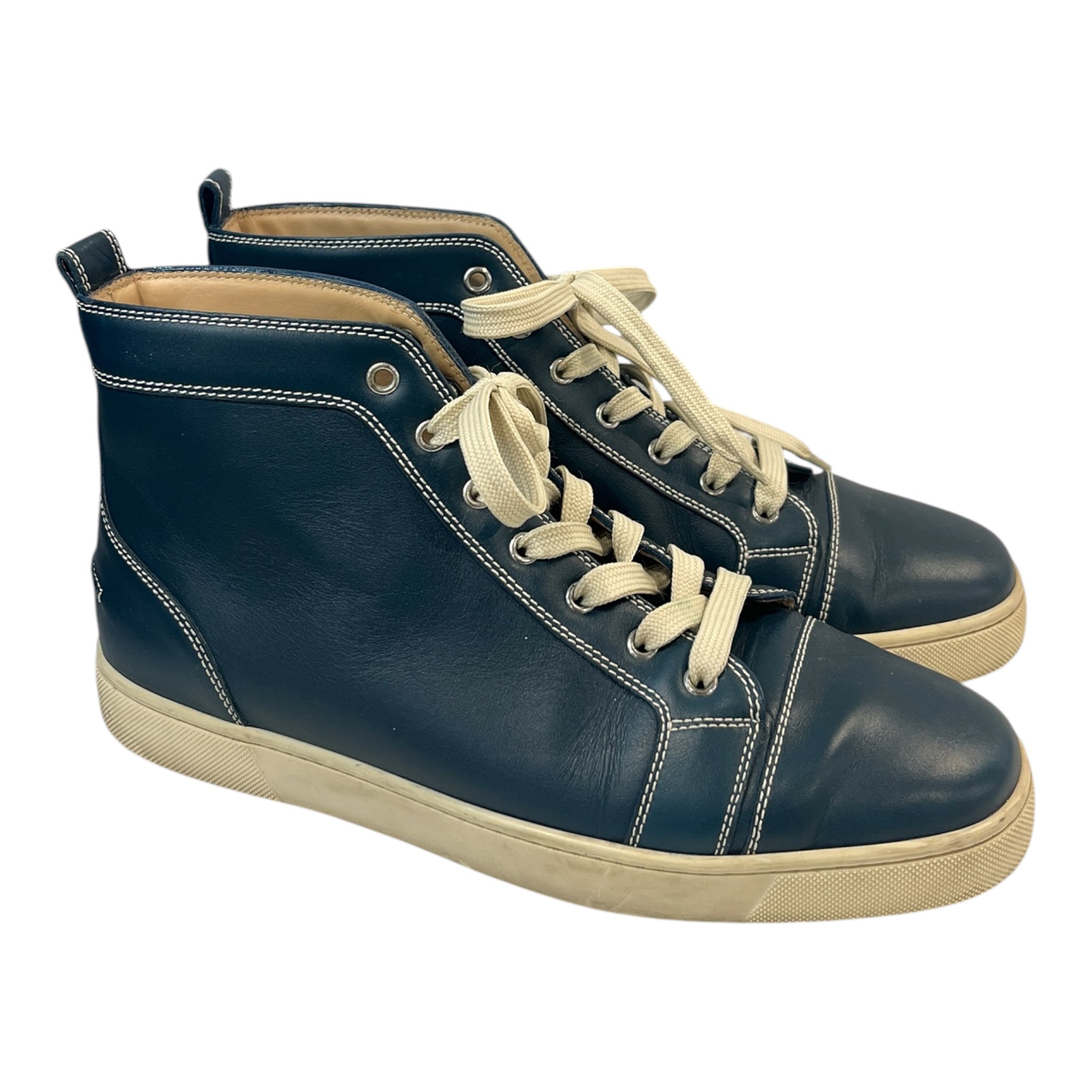 Christian Louboutin/Hi-Sneakers/EU 44/Leather/NVY/U-Tip/LOUIS HIGHTOP view 1