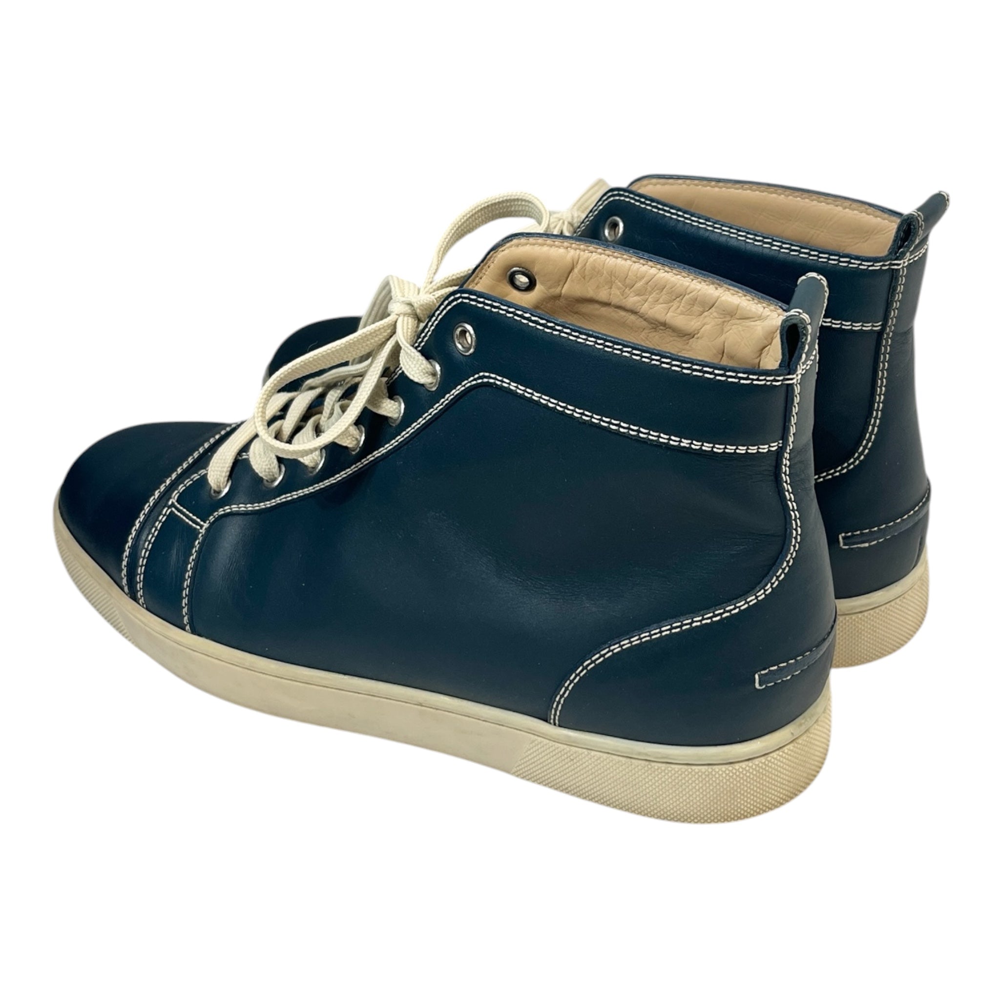Christian Louboutin/Hi-Sneakers/EU 44/Leather/NVY/U-Tip/LOUIS HIGHTOP view 2