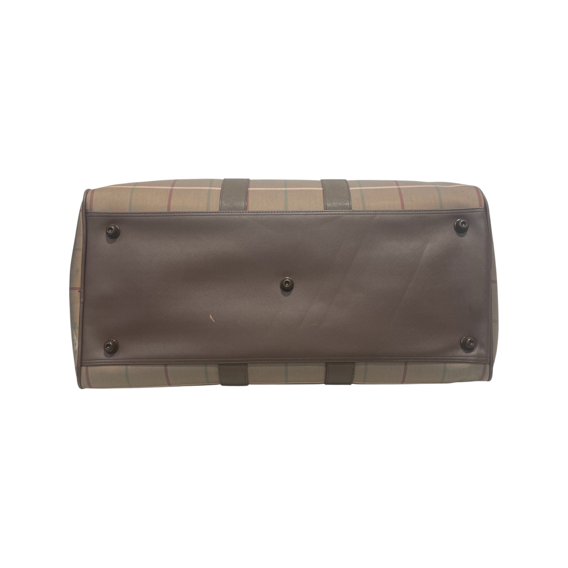BURBERRY/Luggage/Plaid/Leather/CML/travelbostonbag view 3