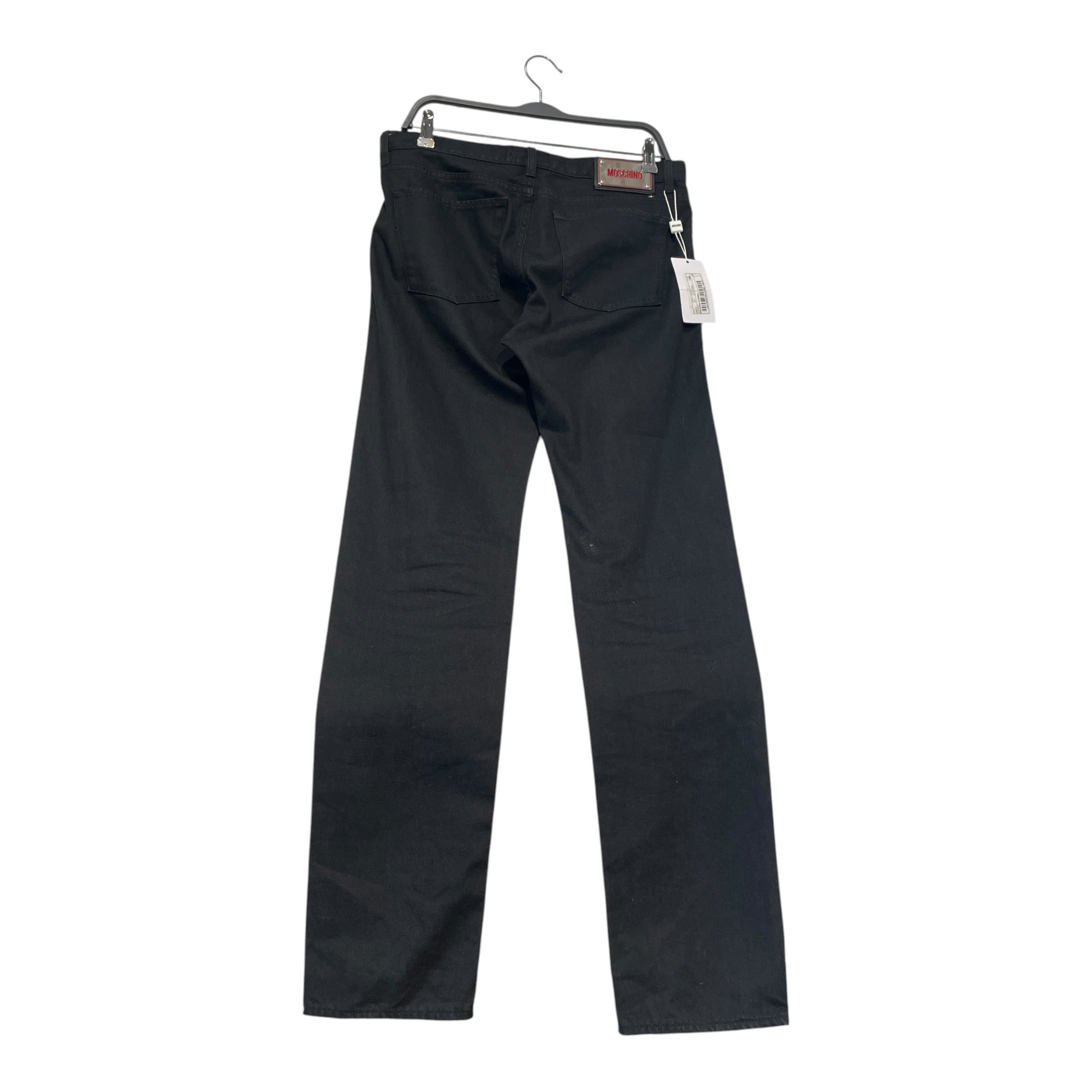 MOSCHINO/Pants/L/Denim/BLK/Silver-Toned Pyramid Stud Pant view 2
