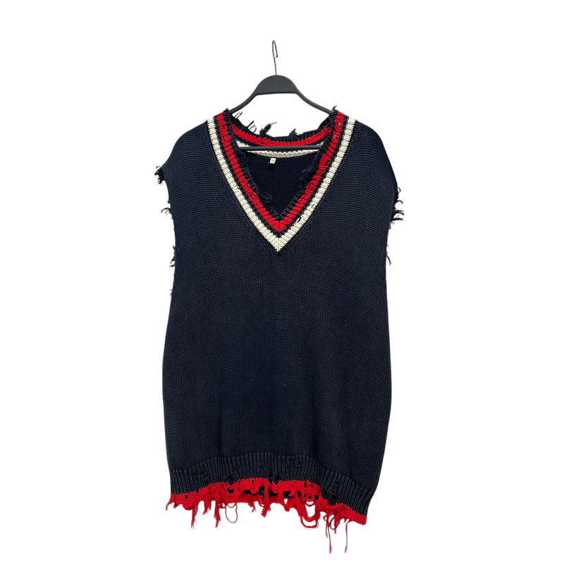 R13/Heavy Knit Vest/M/Cotton/NVY/KNIT VEST
