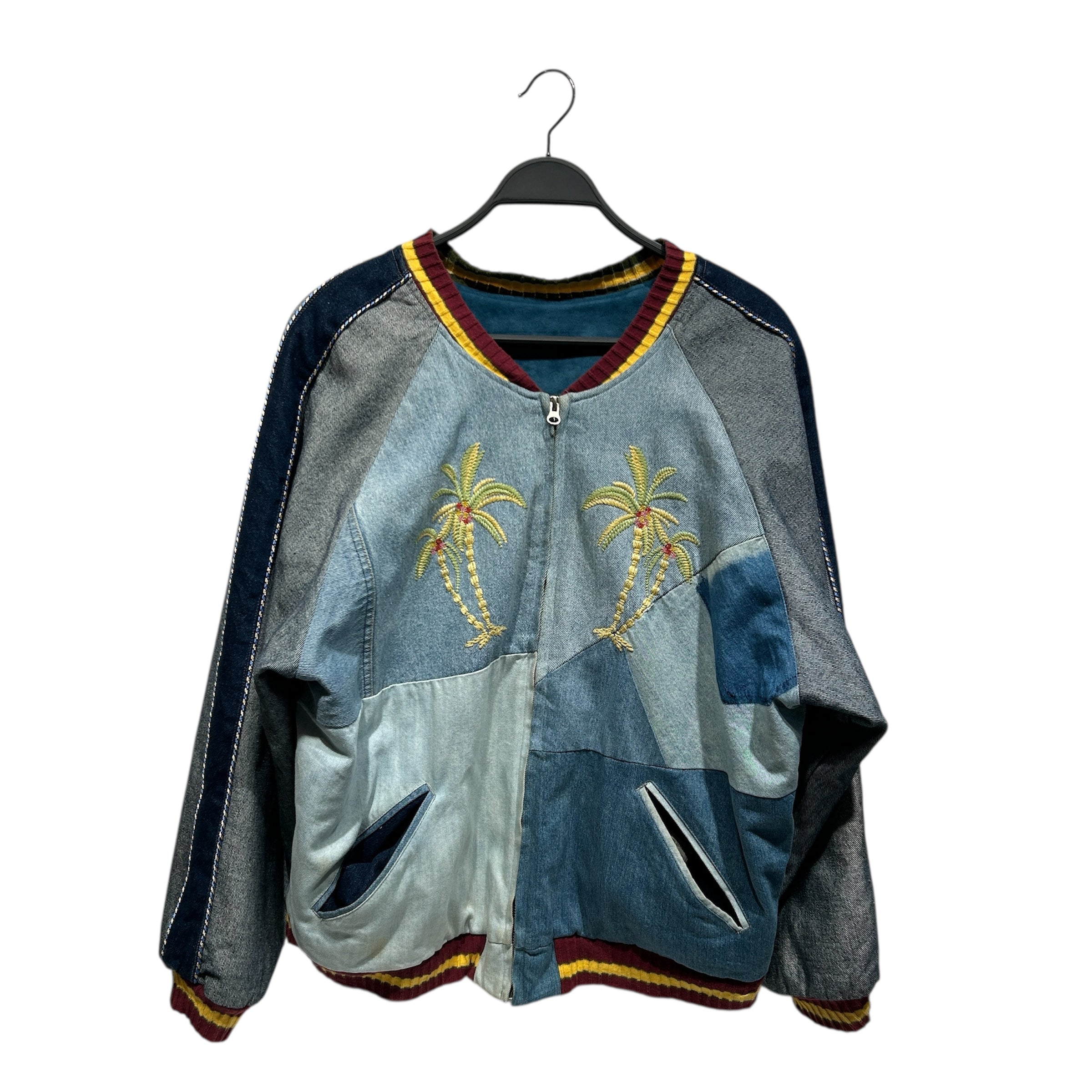 KAPITAL/Souvenir Jkt/L/Denim/IDG/Graphic/REVERSIBLE FLOWER view 1