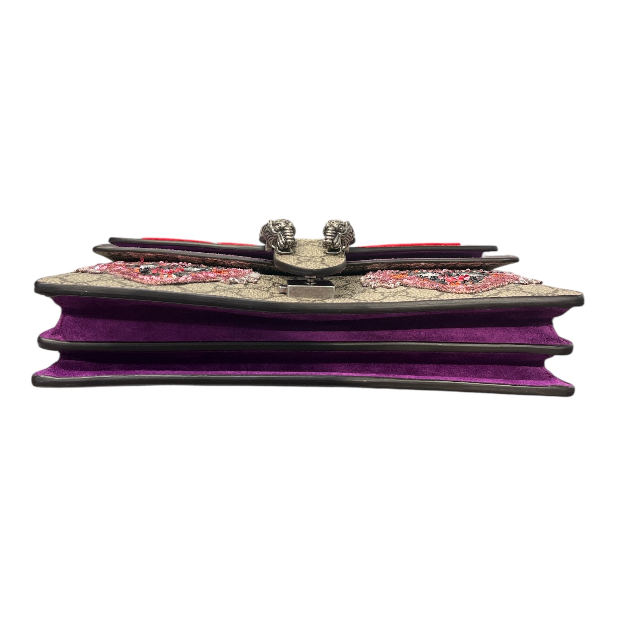 GUCCI/Hand Bag/Monogram/Leather/MLT/DIONYSUS PURPLE SUEDE TRIM view 4