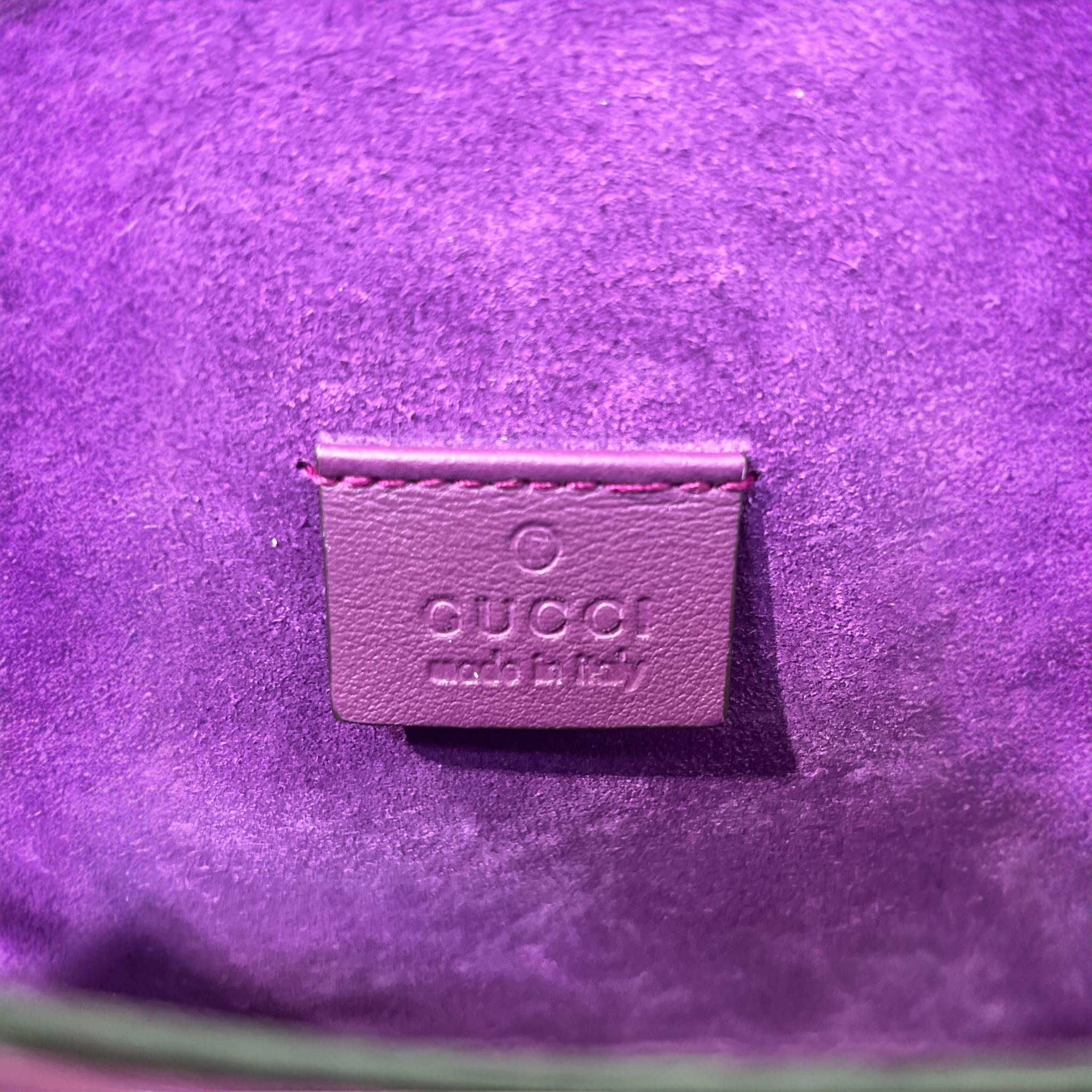 GUCCI/Hand Bag/Monogram/Leather/MLT/DIONYSUS PURPLE SUEDE TRIM view 5