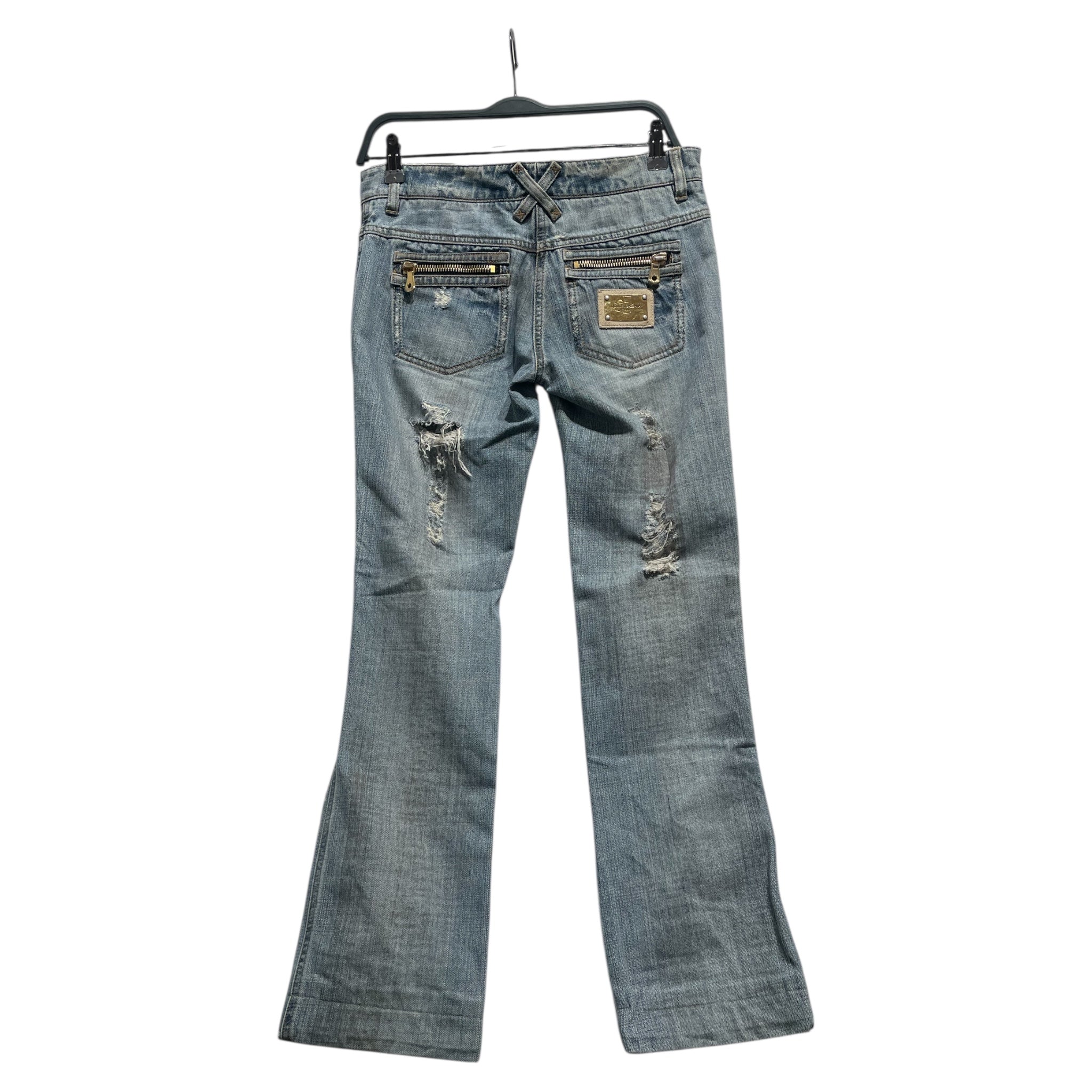 DOLCE&GABBANA/Bottoms/40/Denim/IDG/gold zipper view 2