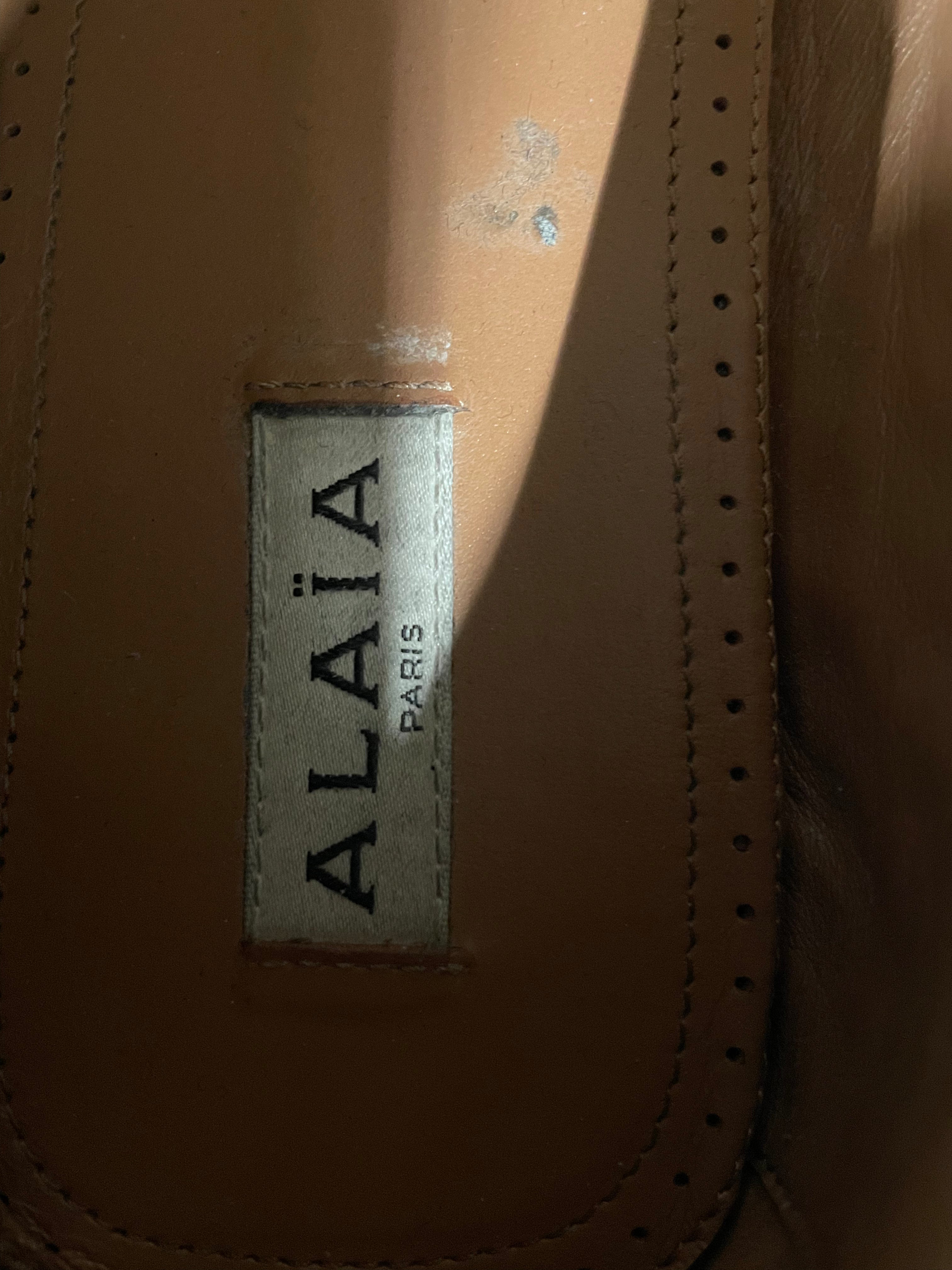 ALAIA/Flat Shoes/EU 40/Leather/BLK/CRYSTALS ALL OVER view 3