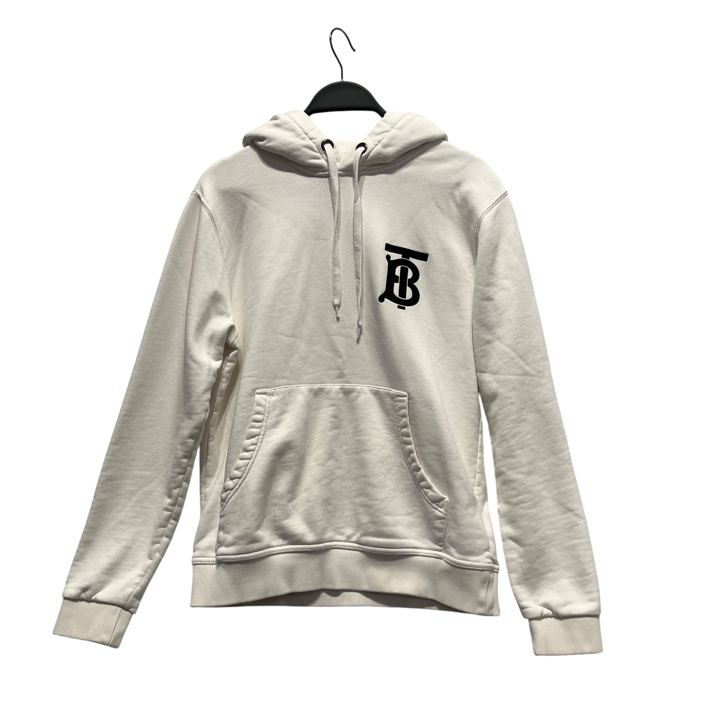 BURBERRY LONDON/Hoodie/XS/Cotton/WHT/Pullover/TB LOGO view 1