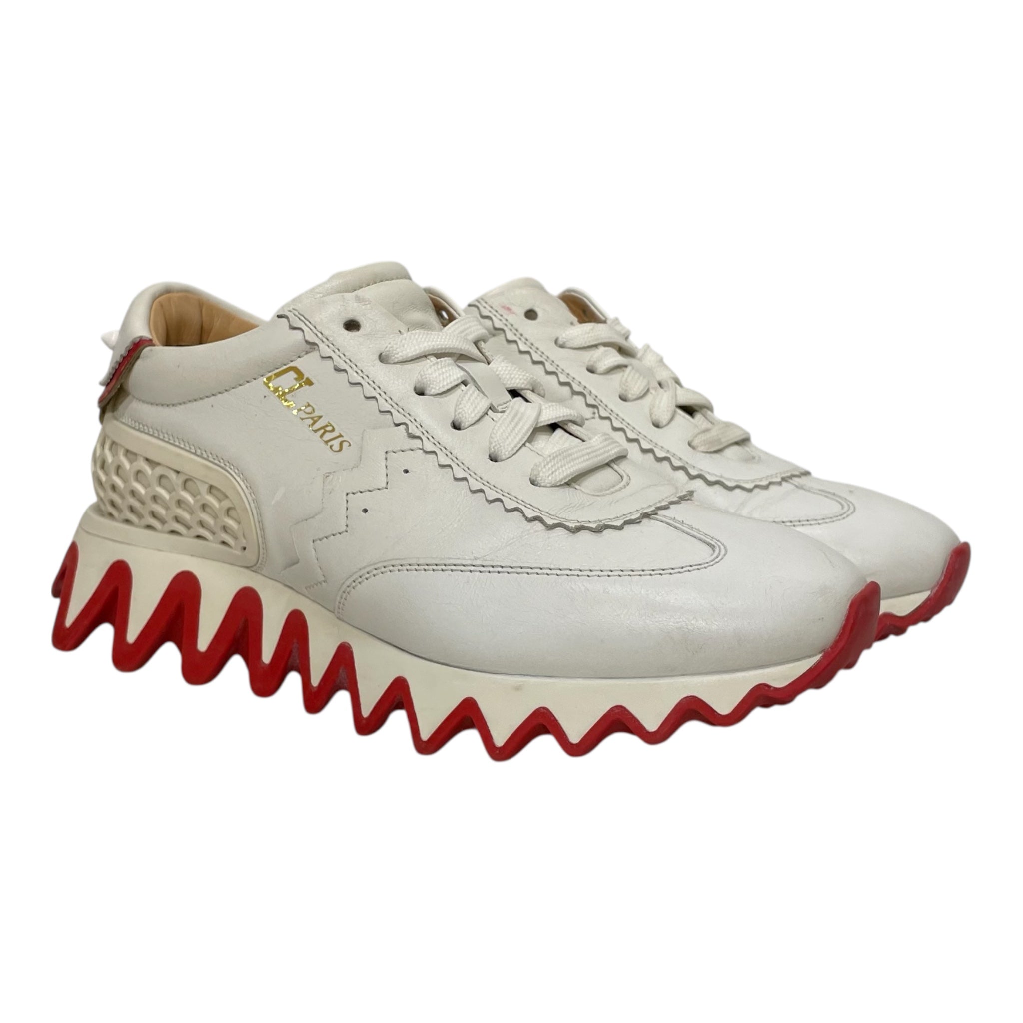 Christian Louboutin/Low-Sneakers/EU 36/Leather/WHT/LOUBISHARK SNEAKER view 1