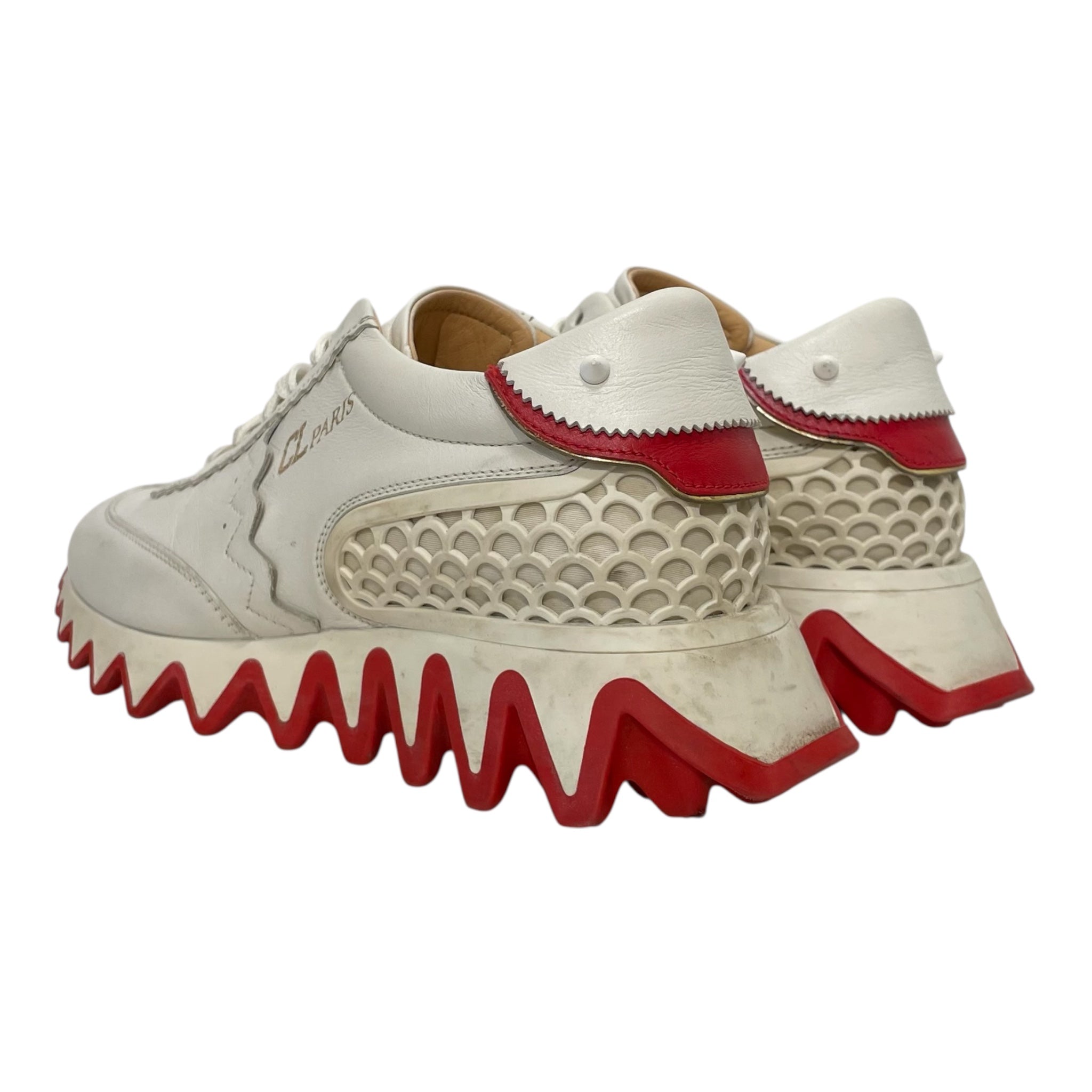 Christian Louboutin/Low-Sneakers/EU 36/Leather/WHT/LOUBISHARK SNEAKER view 2