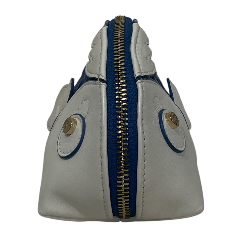 TORY BURCH/Bag/S/Animal Pattern/Leather/BLU/FISH COIN PURSE KEYCHAIN