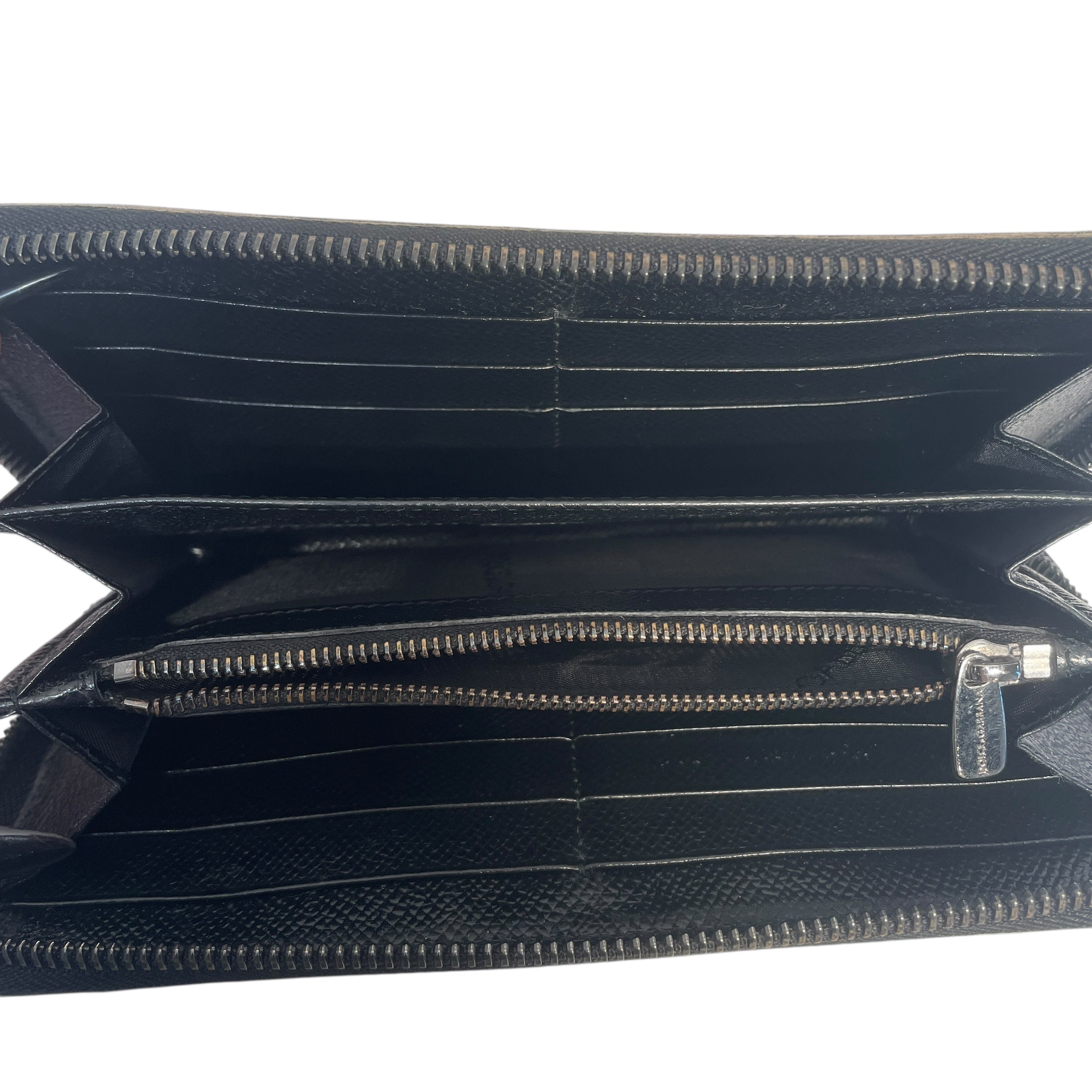 DOLCE&GABBANA/Long Wallet/OS/Animal Pattern/Leather/BLK/Leopard Print Long wallet view 3