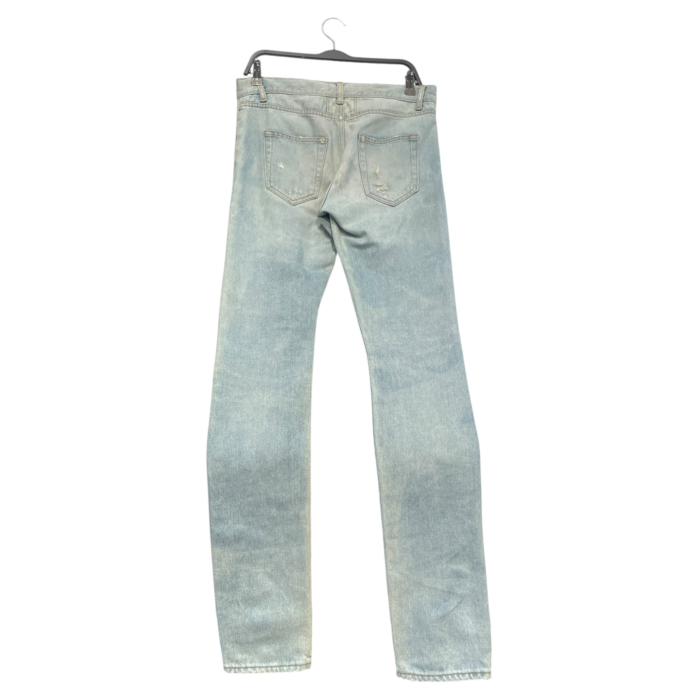 SAINT LAURENT/Skinny Pants/30/Denim/BLU/Distressed/2016 Knee Slit Skinny Jean view 2