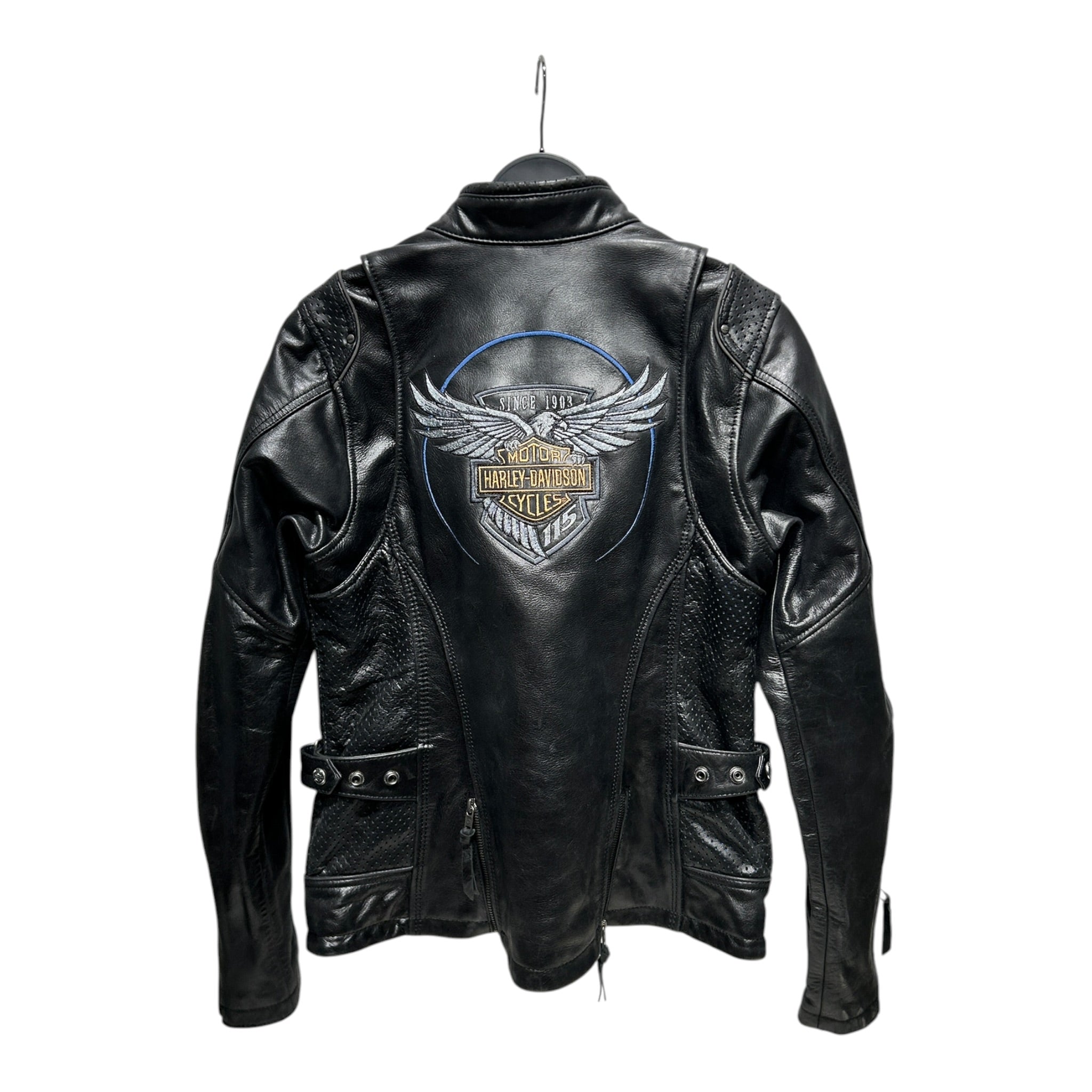 HARLEY DAVIDSON/Leather Jkt/M/Leather/BLK/RIDER MOTORCYCLE JACKET view 2