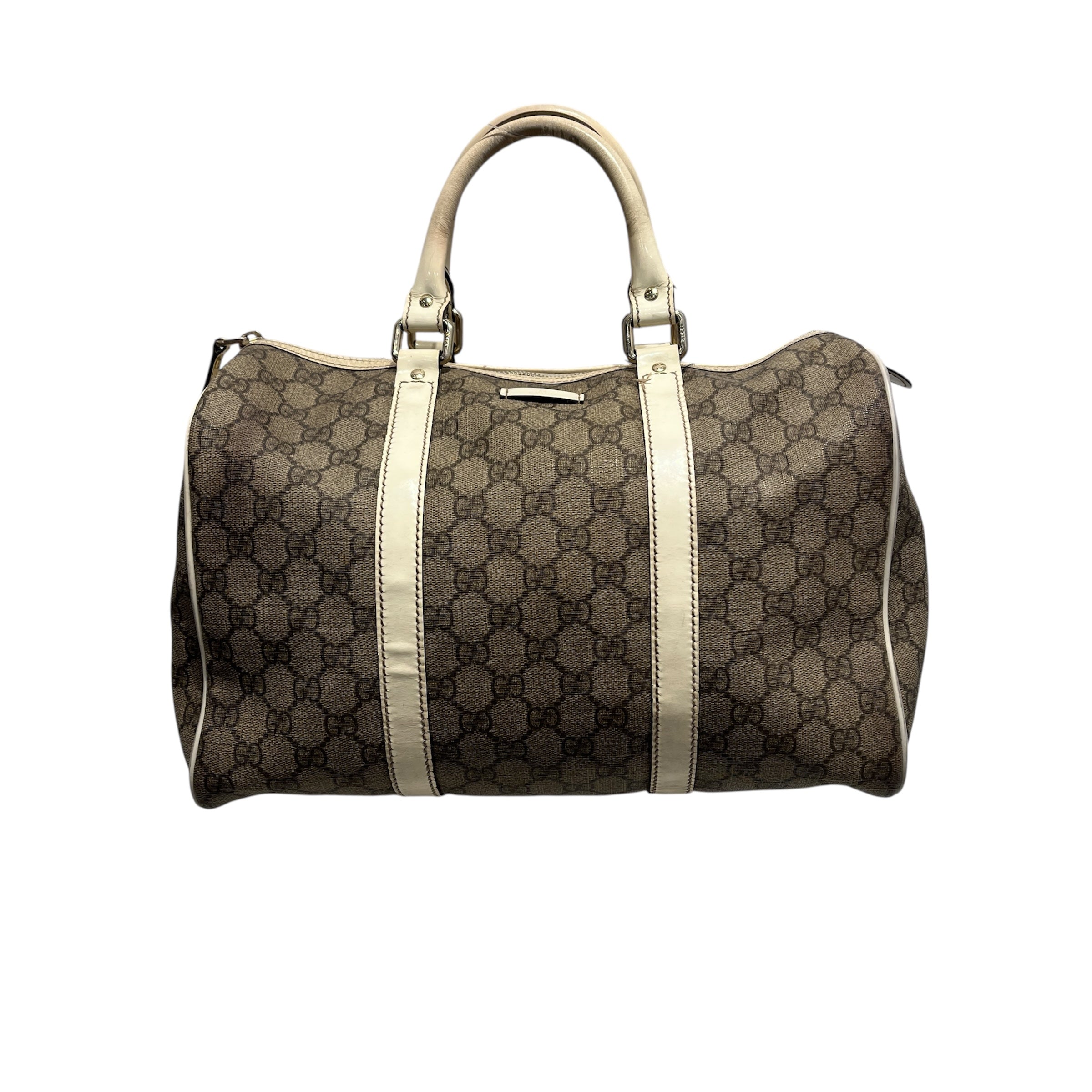 GUCCI/Boston Bag/Monogram/Leather/BEG/boston view 1