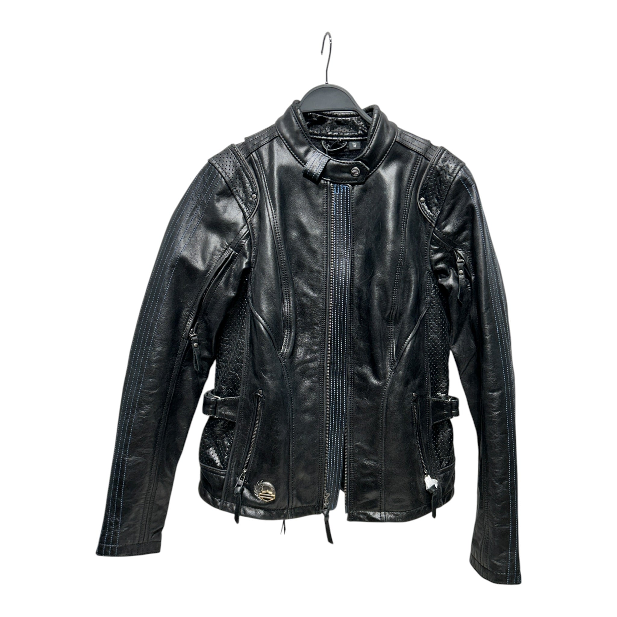 HARLEY DAVIDSON/Leather Jkt/M/Leather/BLK/RIDER MOTORCYCLE JACKET view 1
