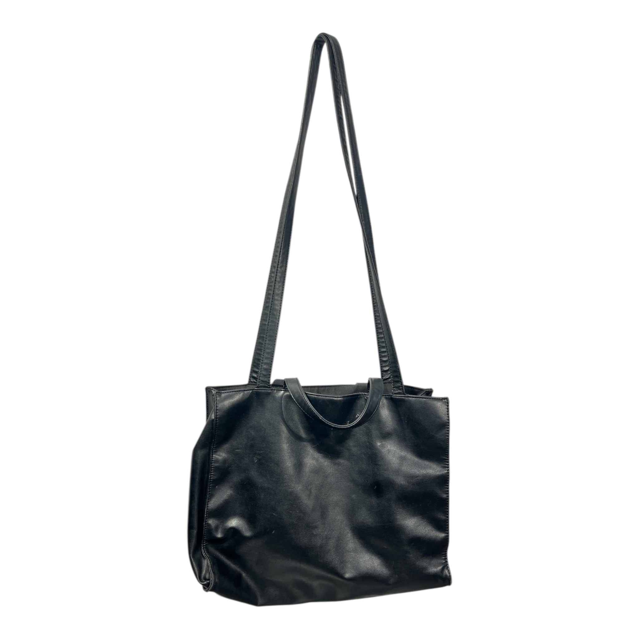Telfar/Tote Bag/Leather/BLK/MED BLACKLEATHER view 2