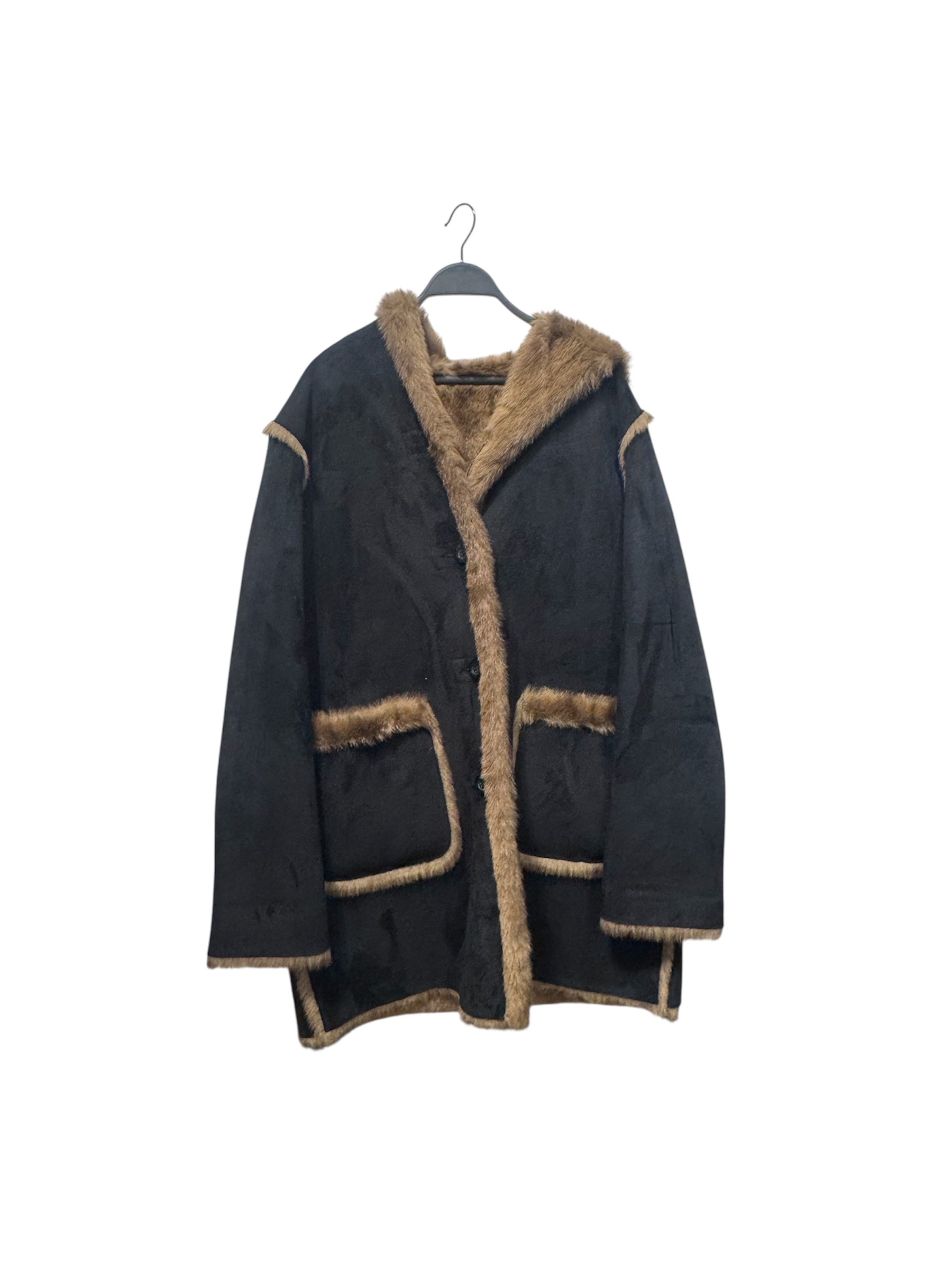 Denis Basso/Jacket/M/Fake Fur/BLK/ view 1