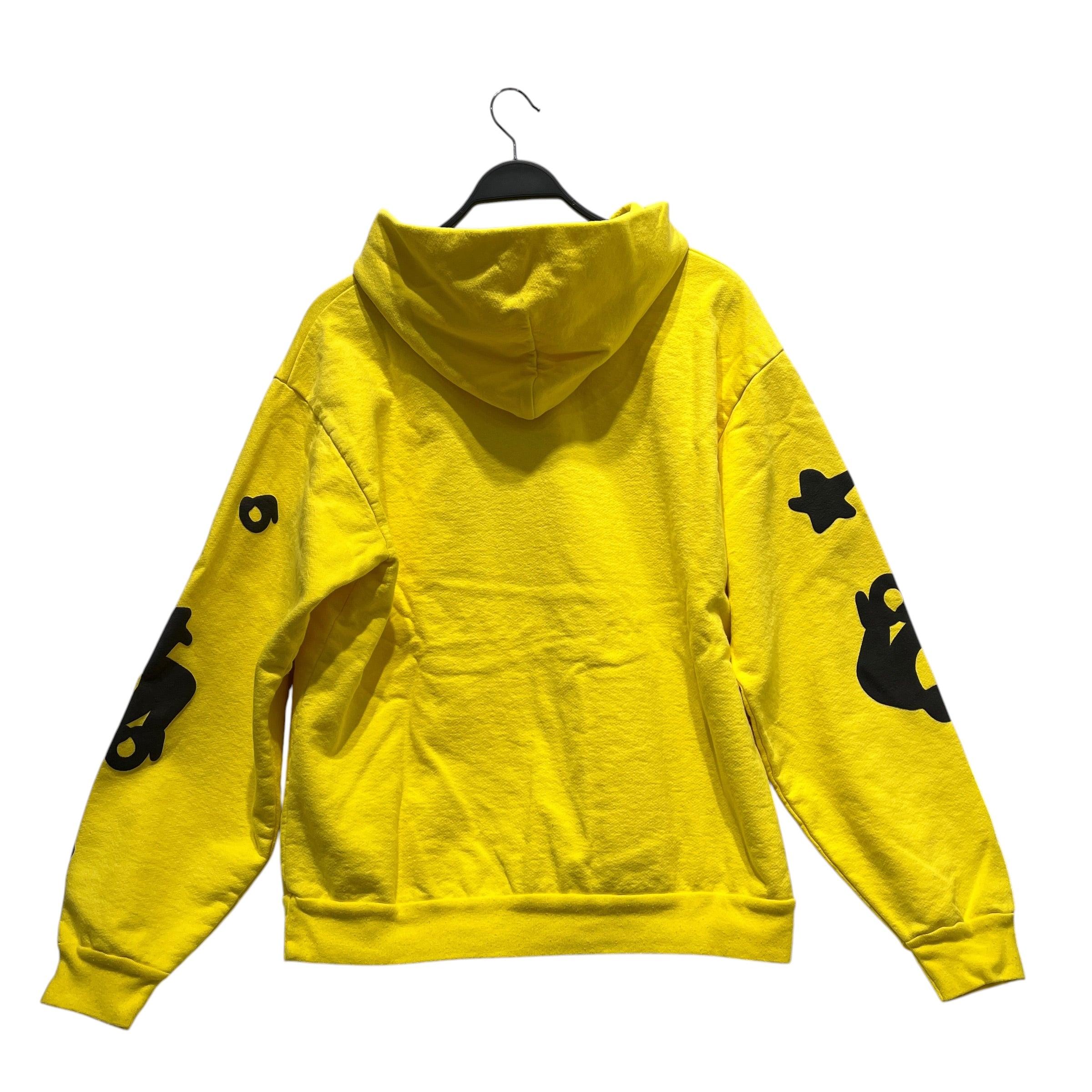 Sp5der/Hoodie/L/Graphic/Cotton/YEL/BLK STARS ON FRONT view 2