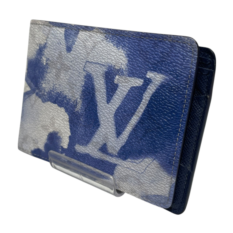 LOUIS VUITTON/Bifold Wallet/All Over Print/Leather/BLU/WATERCOLOR MONOGRAM