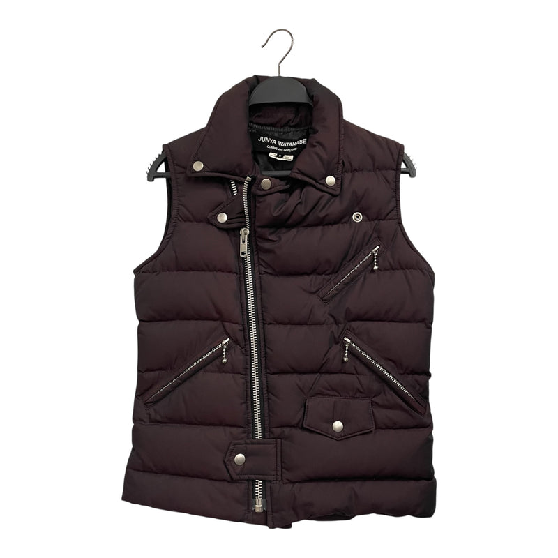 JUNYA WATANABE COMME des GARCONS/Puffer Vest/S/Nylon/BRD/2012 IRIDESCENT BIKER VEST