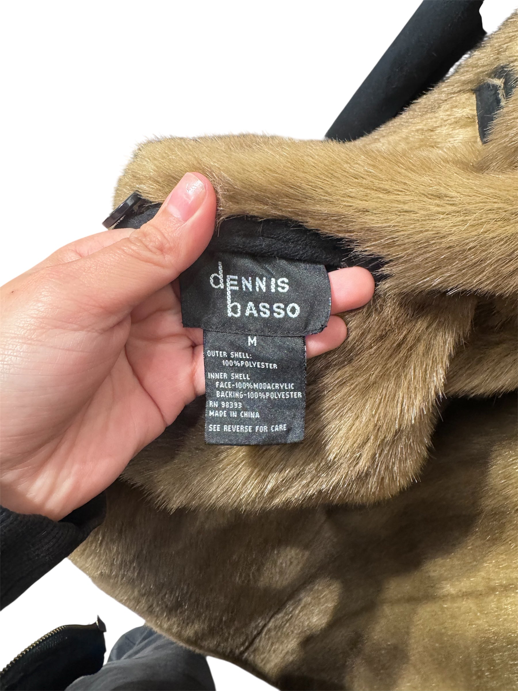 Denis Basso/Jacket/M/Fake Fur/BLK/ view 3