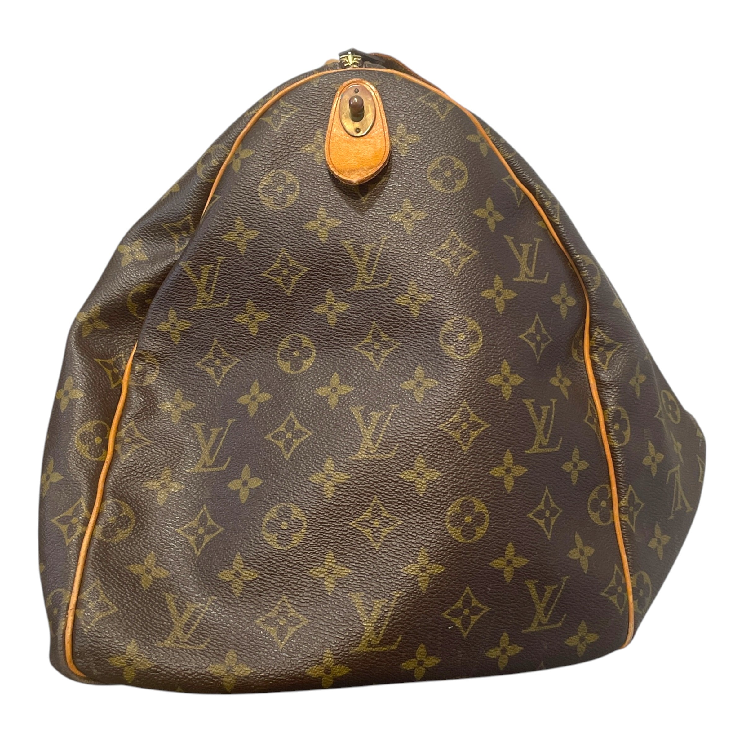 LOUIS VUITTON/Luggage/Monogram/Leather/BRW/Keepall Bandouliere view 2
