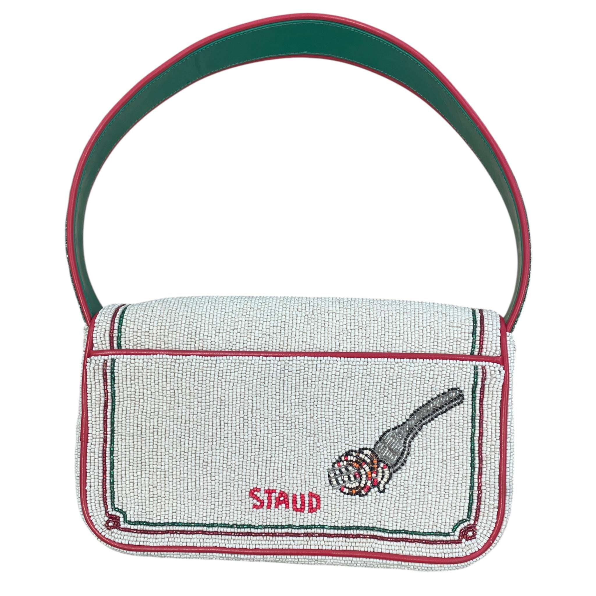 STAUD/Hand Bag/All Over Print/WHT/TOMMY BEADED TOMATO SHOULDER view 2