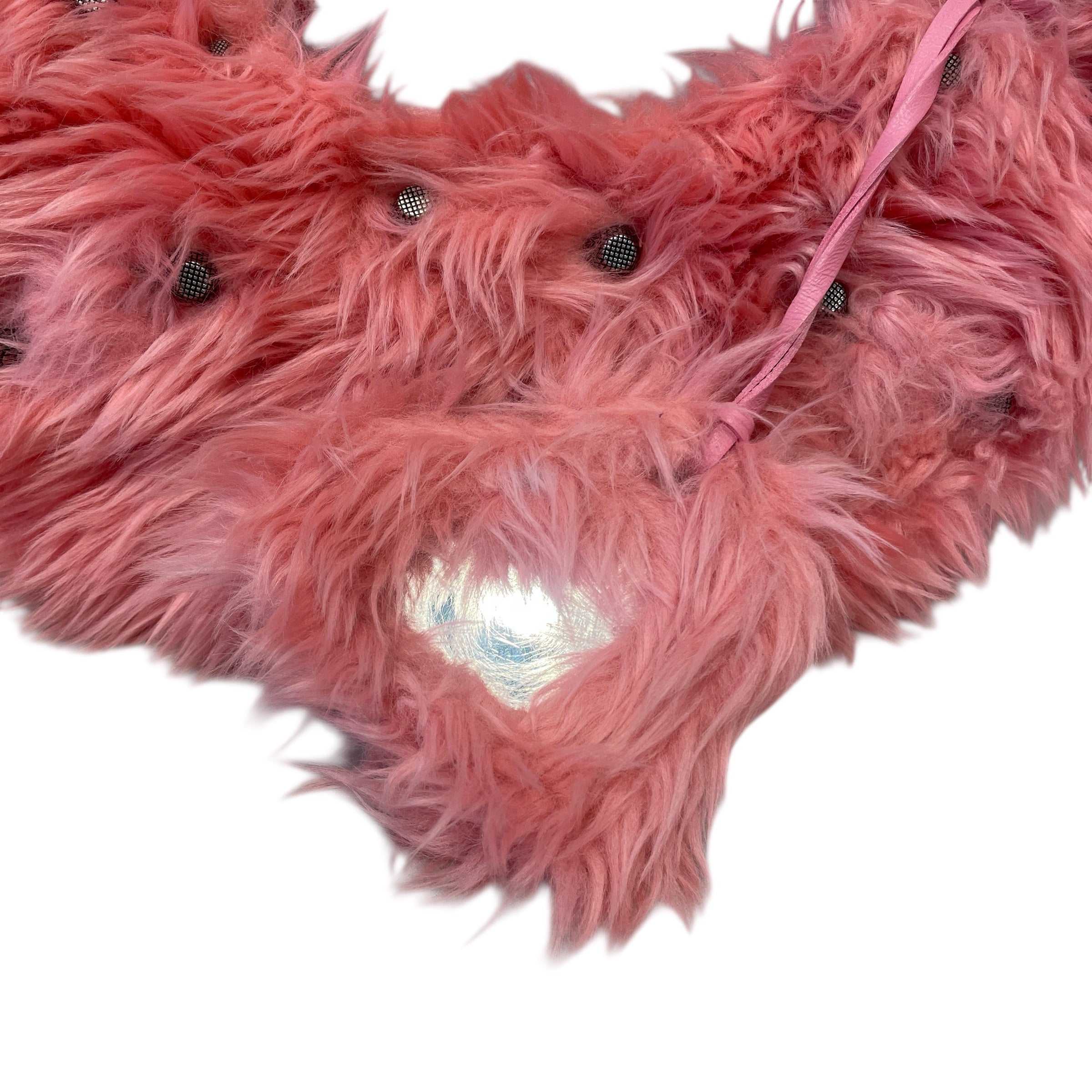 BALENCIAGA/Bag/Fake Fur/PNK/LE CAGOLE FAKE FUR view 3
