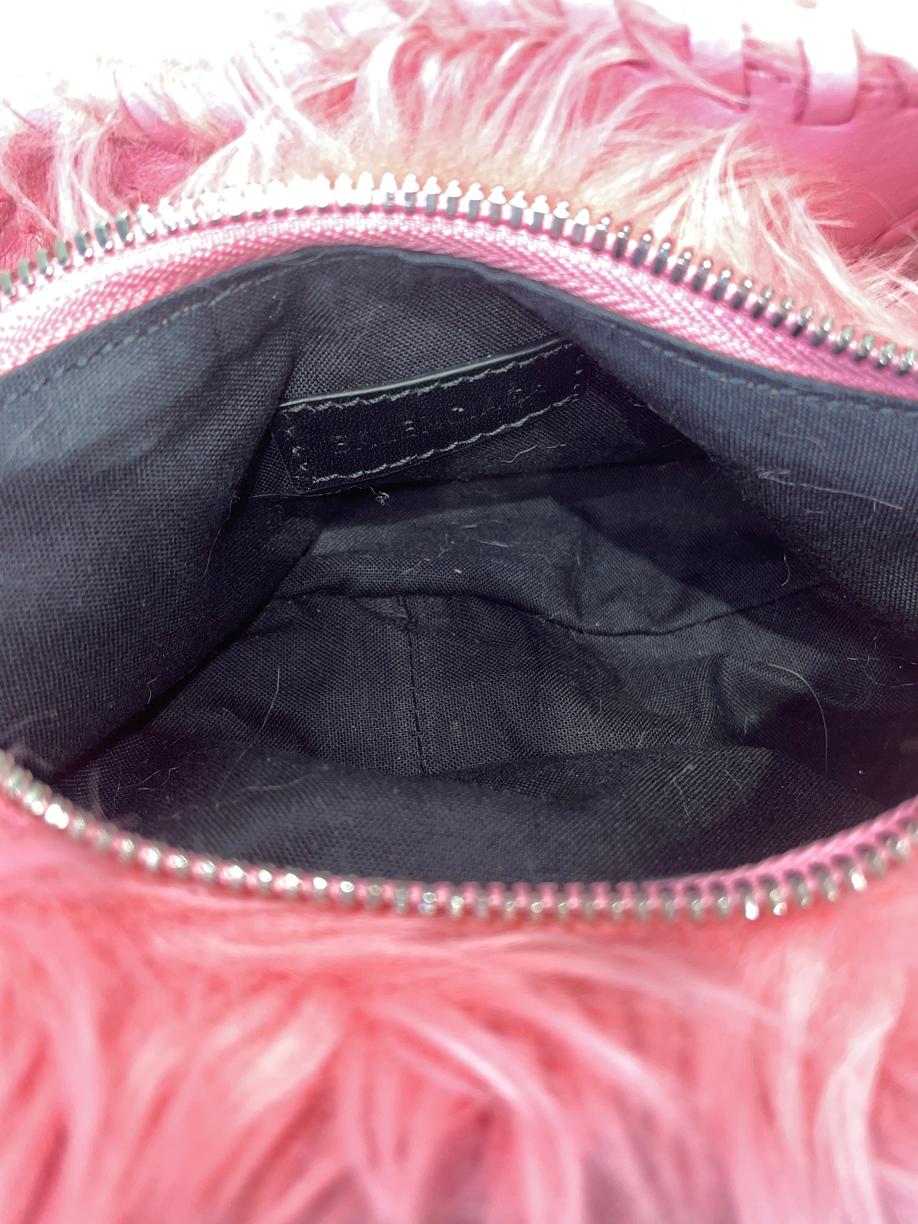 BALENCIAGA/Bag/Fake Fur/PNK/LE CAGOLE FAKE FUR view 4