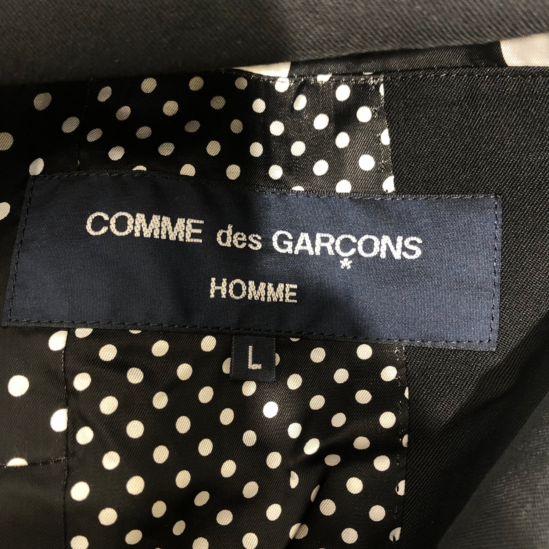 COMME des GARCONS HOMME/Tailored Jkt/L/Black/Wool/HP-J101 COMME des GARCONS HOMME/Tailored Jkt/L/Black/Wool/HP-J101