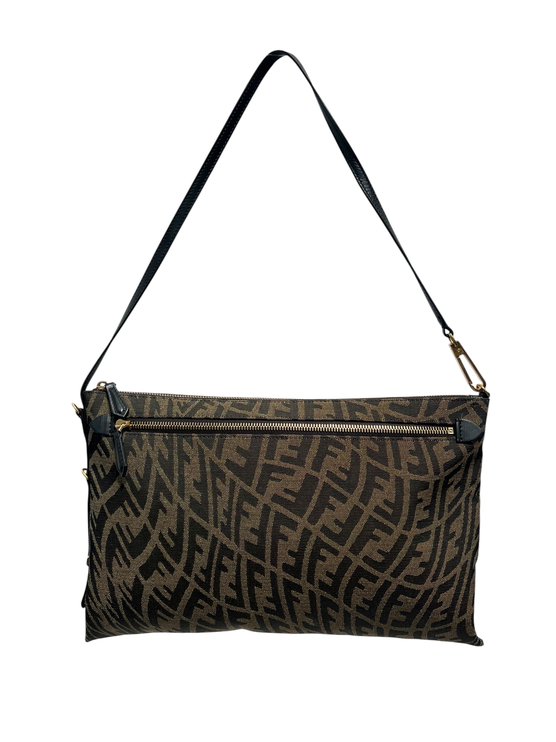 FENDI/Clutch Bag/All Over Print/BRW/FF CLUTCH BAG view 1