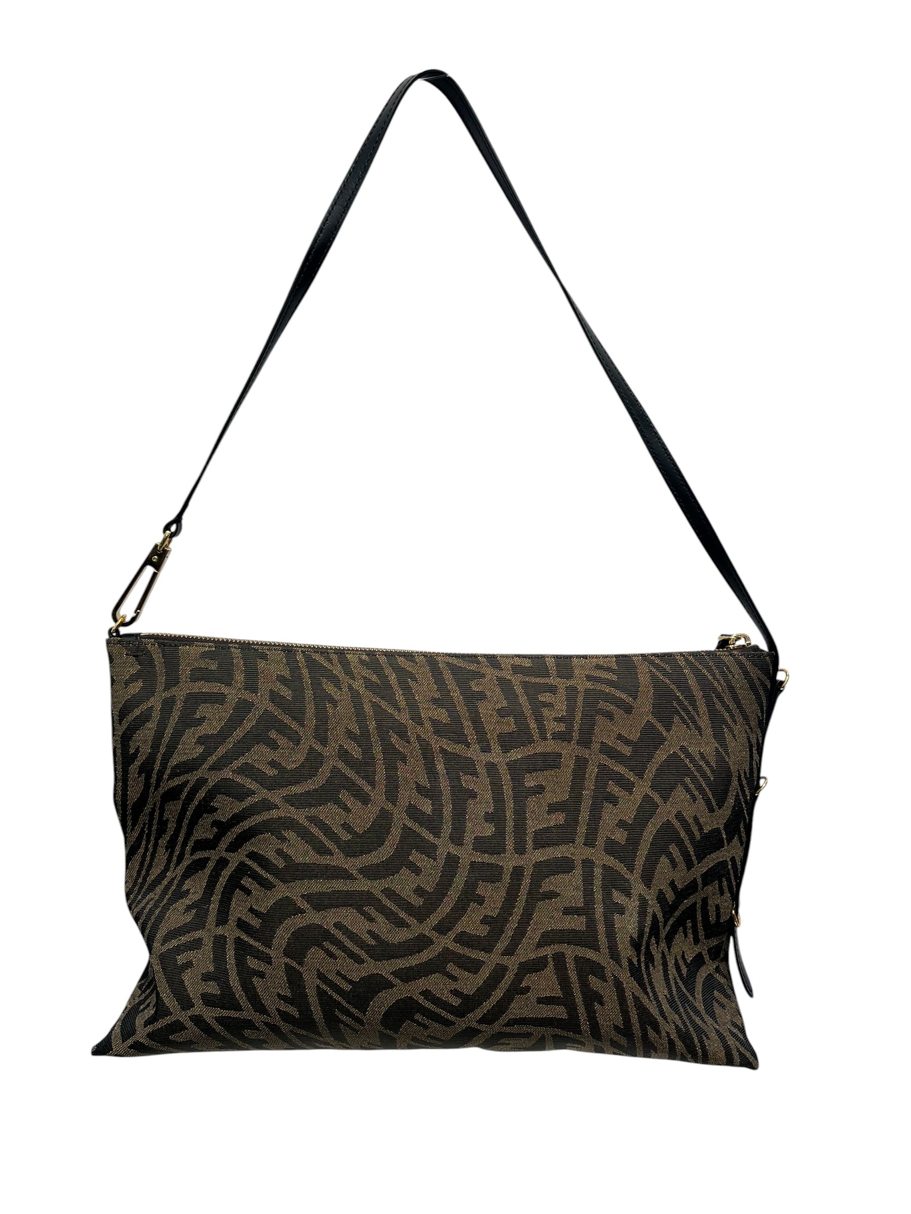 FENDI/Clutch Bag/All Over Print/BRW/FF CLUTCH BAG view 2