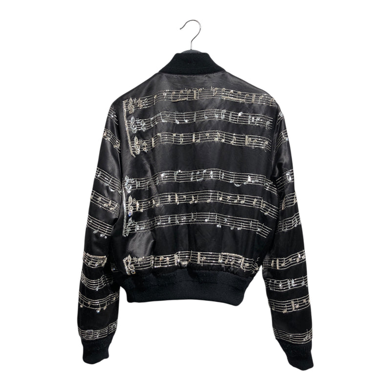 AMIRI/Baseball Jkt/40/All Over Print/Polyester/BLK/