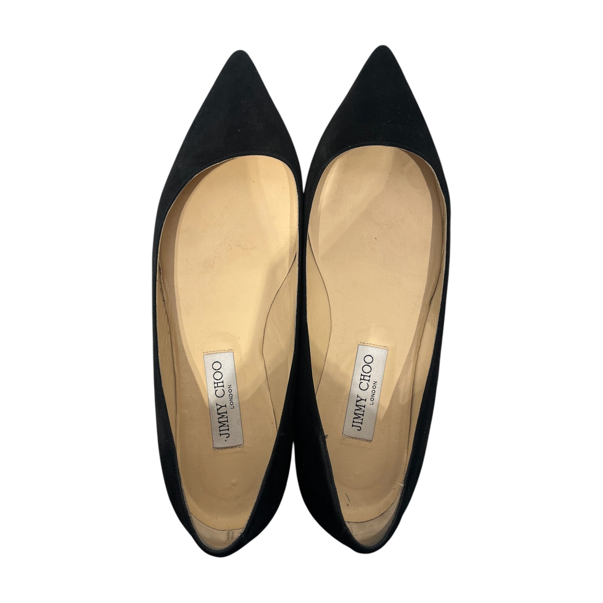JIMMY CHOO/Flat Shoes/EU 40/Suede/BLK/POINT SHOE/ FLAT view 3