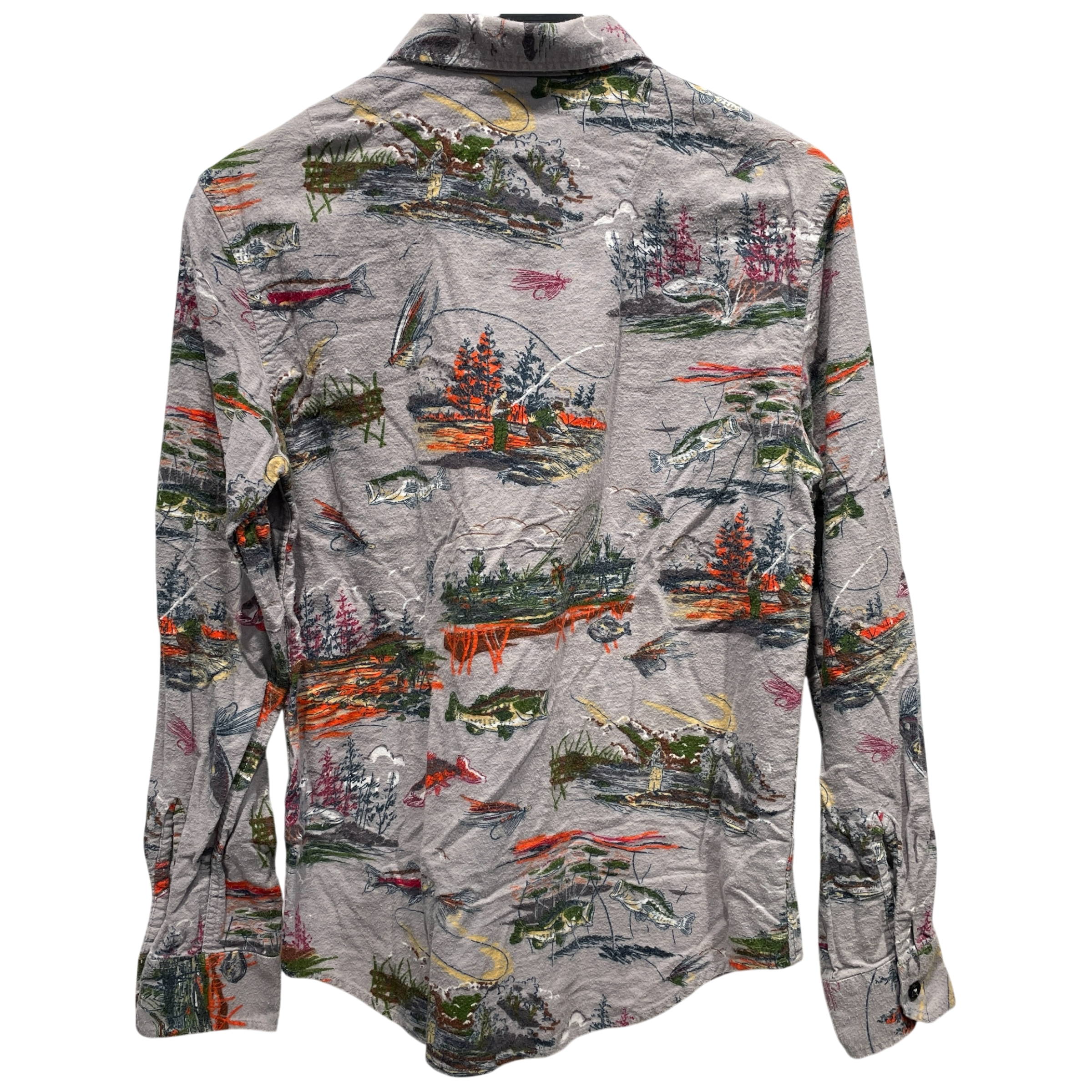 BILLIONAIRE BOYS CLUB/LS Shirt/S/Cotton/MLT/All Over Print/Fishing theme view 2