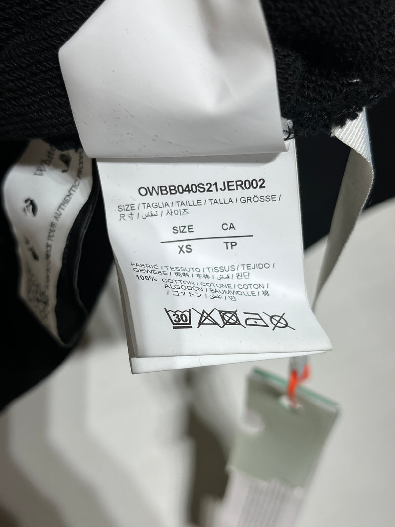 OFF-WHITE/Hoodie/XS/Cotton/BLK/new with tag