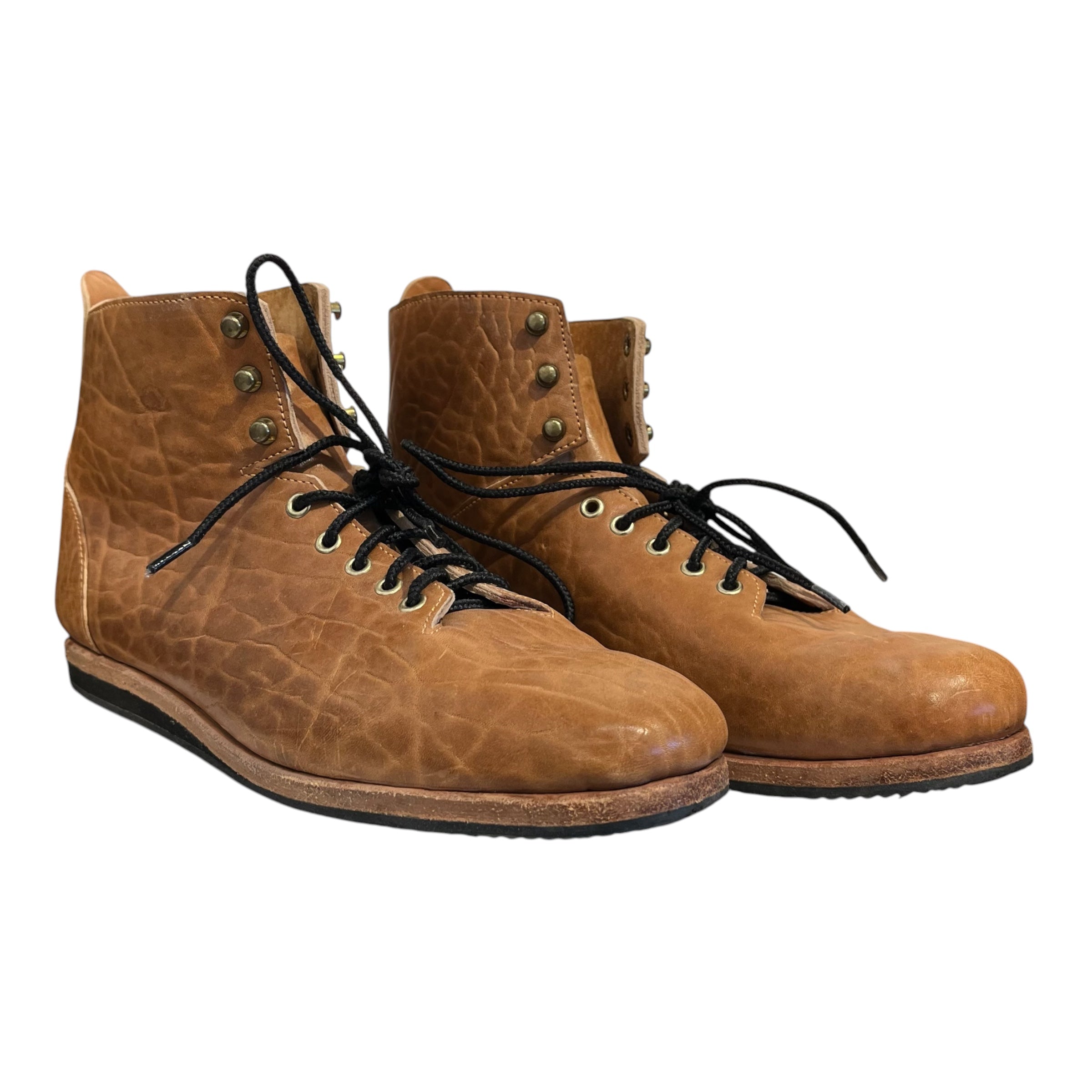 Handmade/Lace Up Boots/US 8/Leather/CML/Custom Ankle Boots view 1