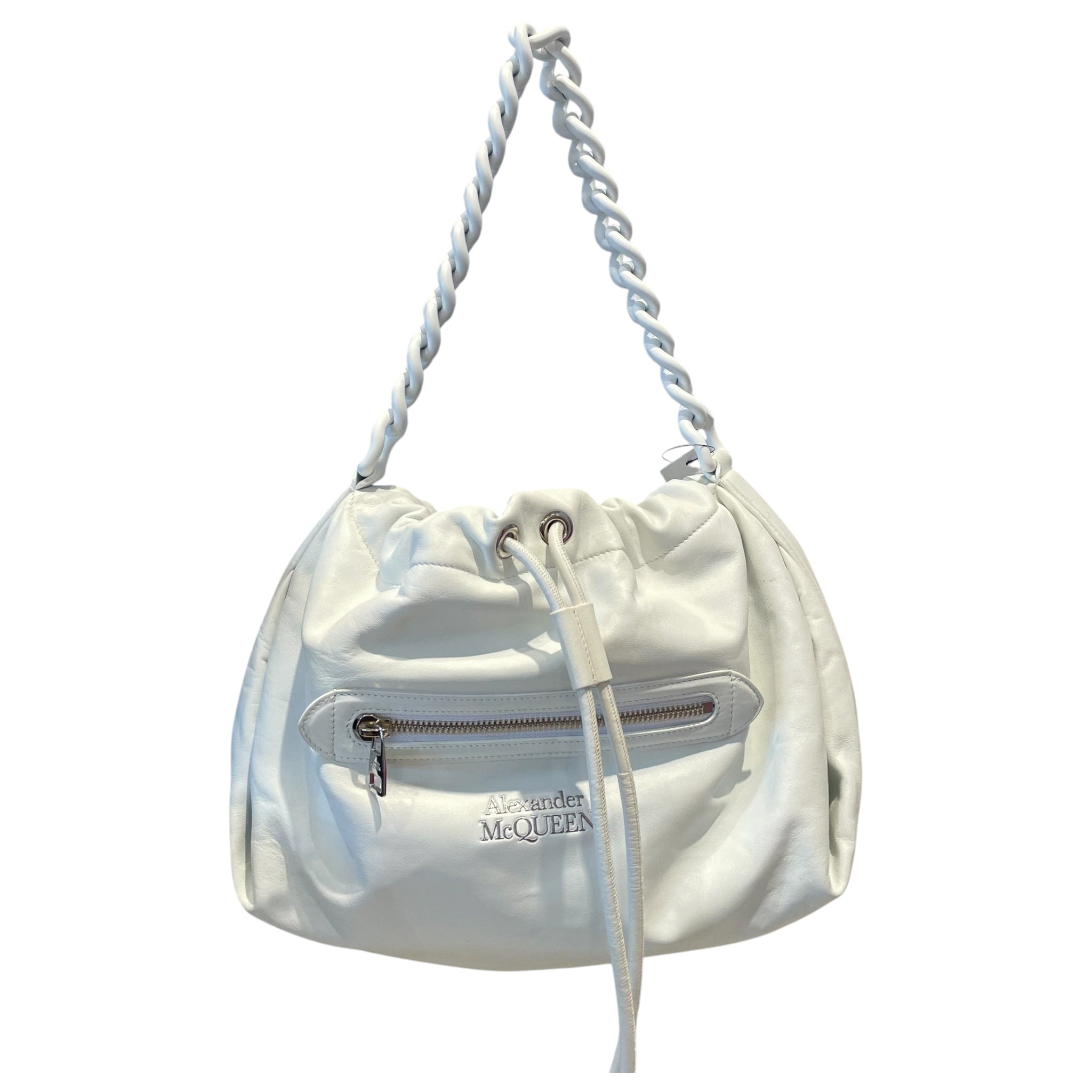 Alexander McQueen/Tote Bag/Leather/WHT/THE BALL BUNDLE SHOULDER BAG view 1